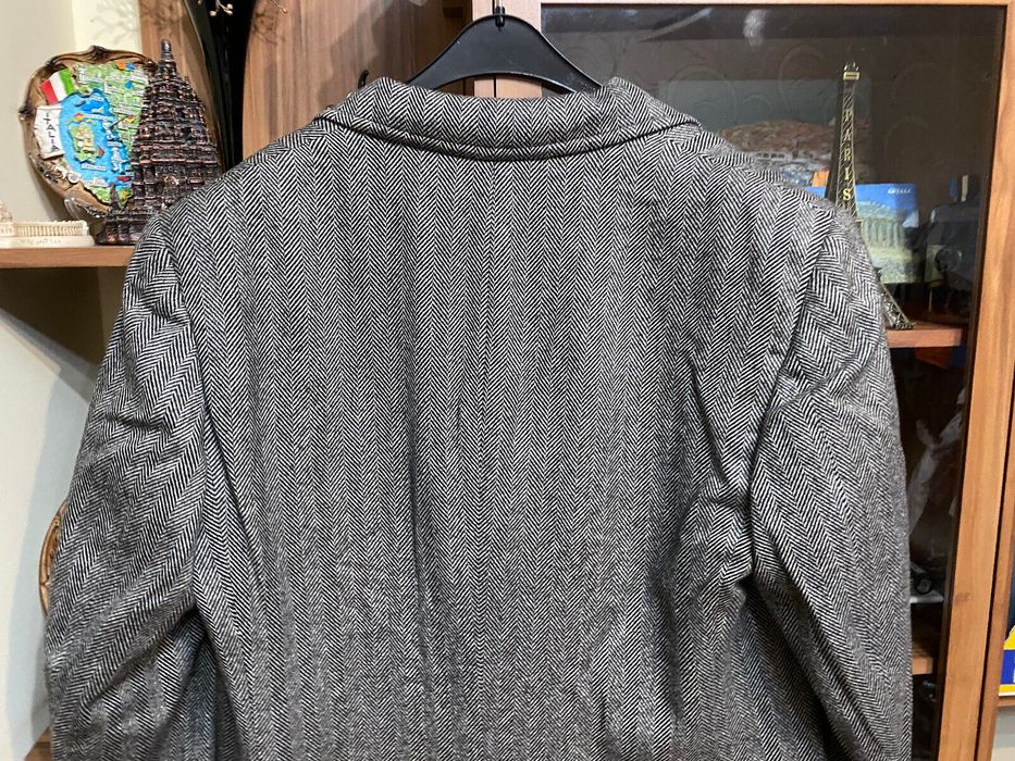 Franck Namani FRANCK NAMANI CASHMERE HERRINGBONE PRINT COAT | Grailed