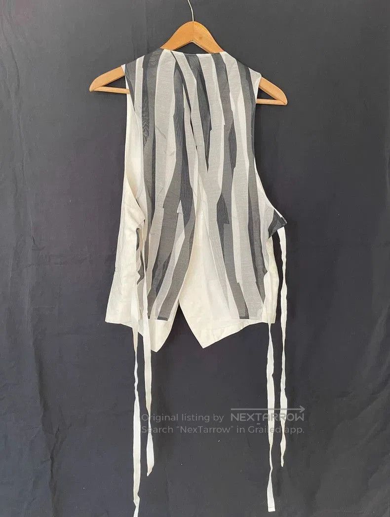 Ann Demeulemeester Ann Demeulemeester jacquard halter waistcoat. Size US L / EU 52-54 / 3 - 2 Thumbnail