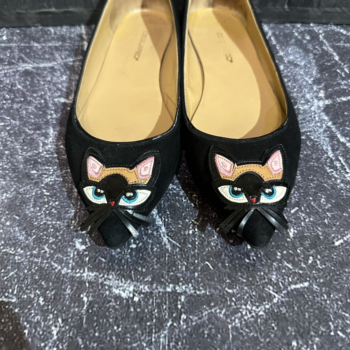 Dsquared2 DSQUARED2 - Women’s Suede Ballet Flats Size 38 Size US 8 / IT 38 - 8 Thumbnail