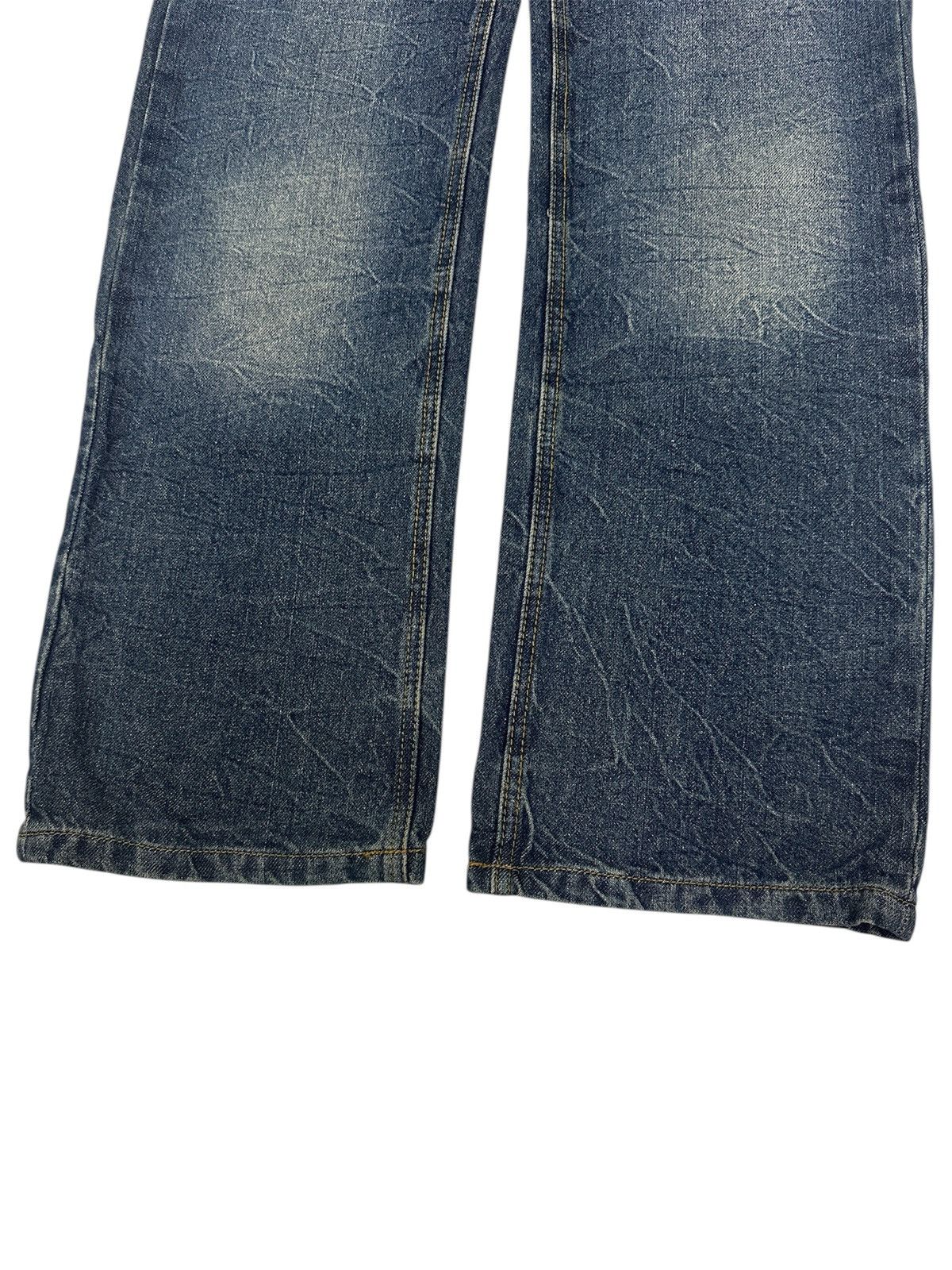 Beauty Beast × Japanese Brand A.O.Y ABERRATIONS OF YOUTH Big Cross Zipped Jeans Size US 34 / EU 50 - 7 Thumbnail