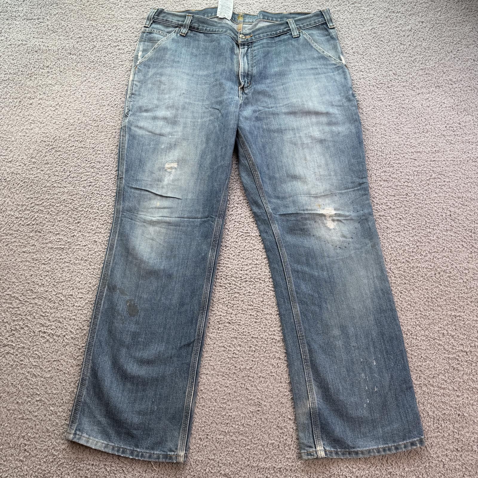 Carhartt Carhartt Relaxed Fit Carpenter Jeans 38x30 Distressed Faded Size US 38 / EU 54 - 1 Thumbnail