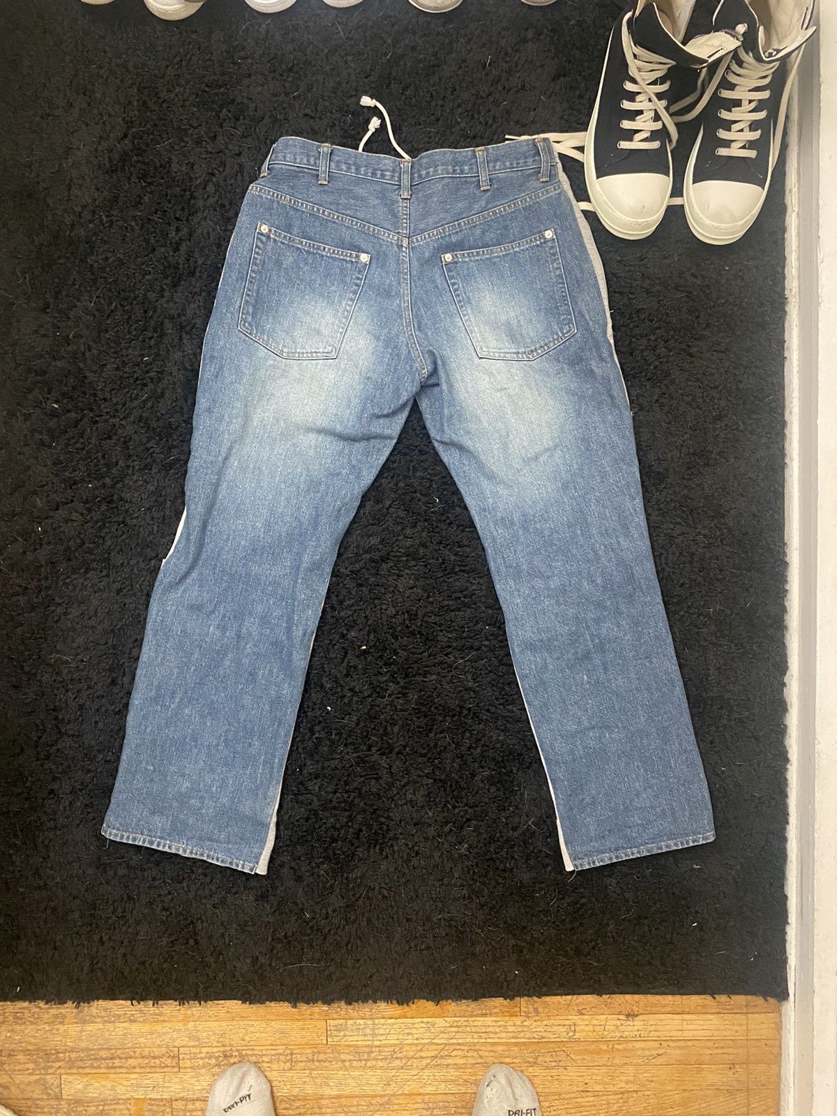 Undercover UNDERCOVER AW03 Hybrid Denim/Sweat Pants Size US 32 / EU 48 - 6 Thumbnail