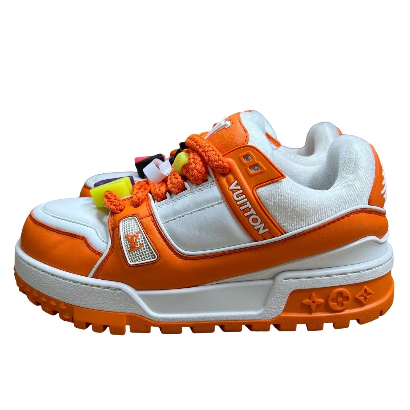 Louis Vuitton Louis Vuitton White Orange Trainer US 8.5 Size US 8.5 / EU 41-42 - 1 Thumbnail