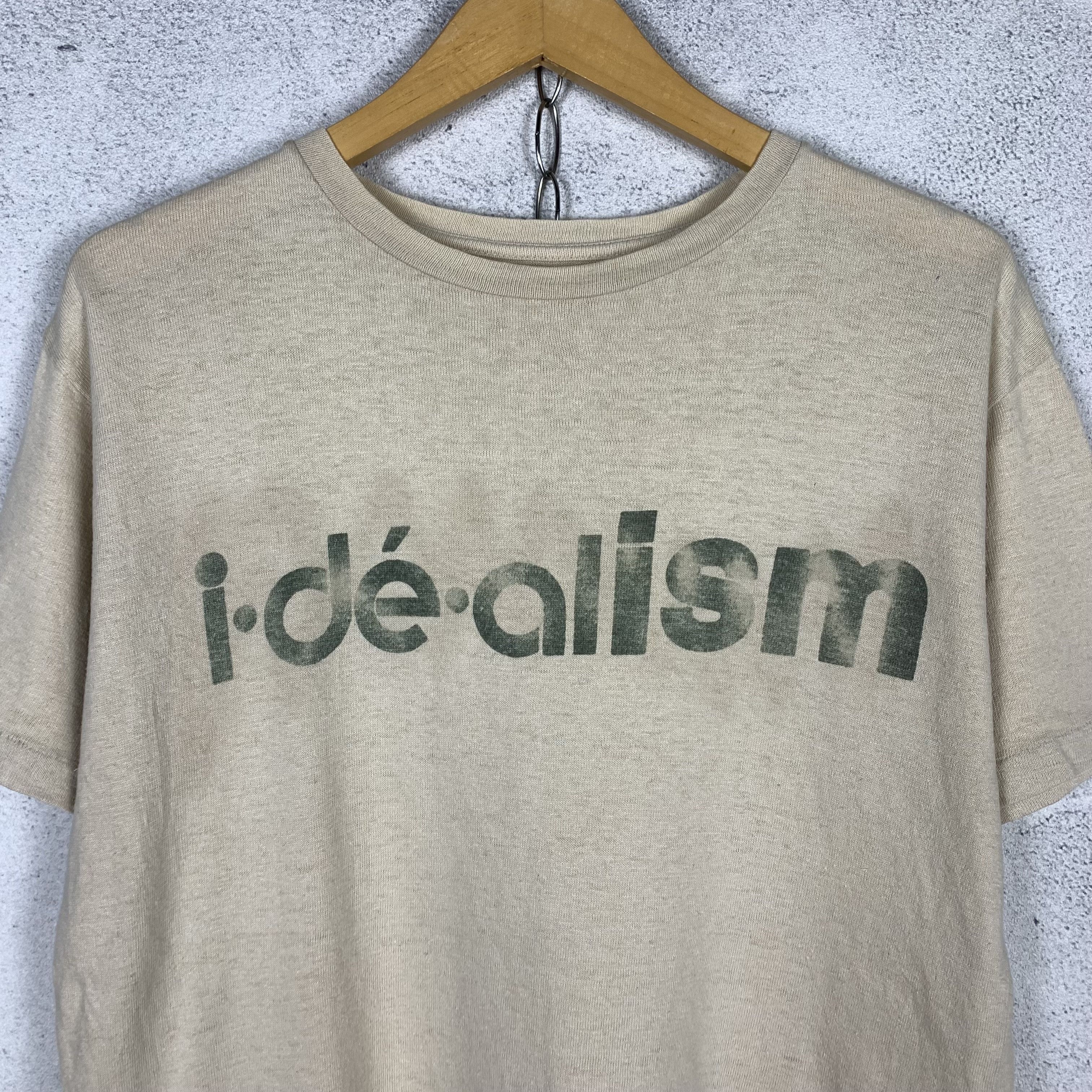 Japanese Brand Heritage Stone 'IDEALISM' Hemp Tshirt Size US M / EU 48-50 / 2 - 2 Thumbnail