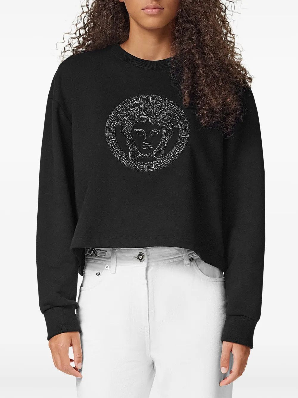 Versace o1y0226 Sweatshirt in Black Size XS / US 0-2 / IT 36-38 - 3 Thumbnail