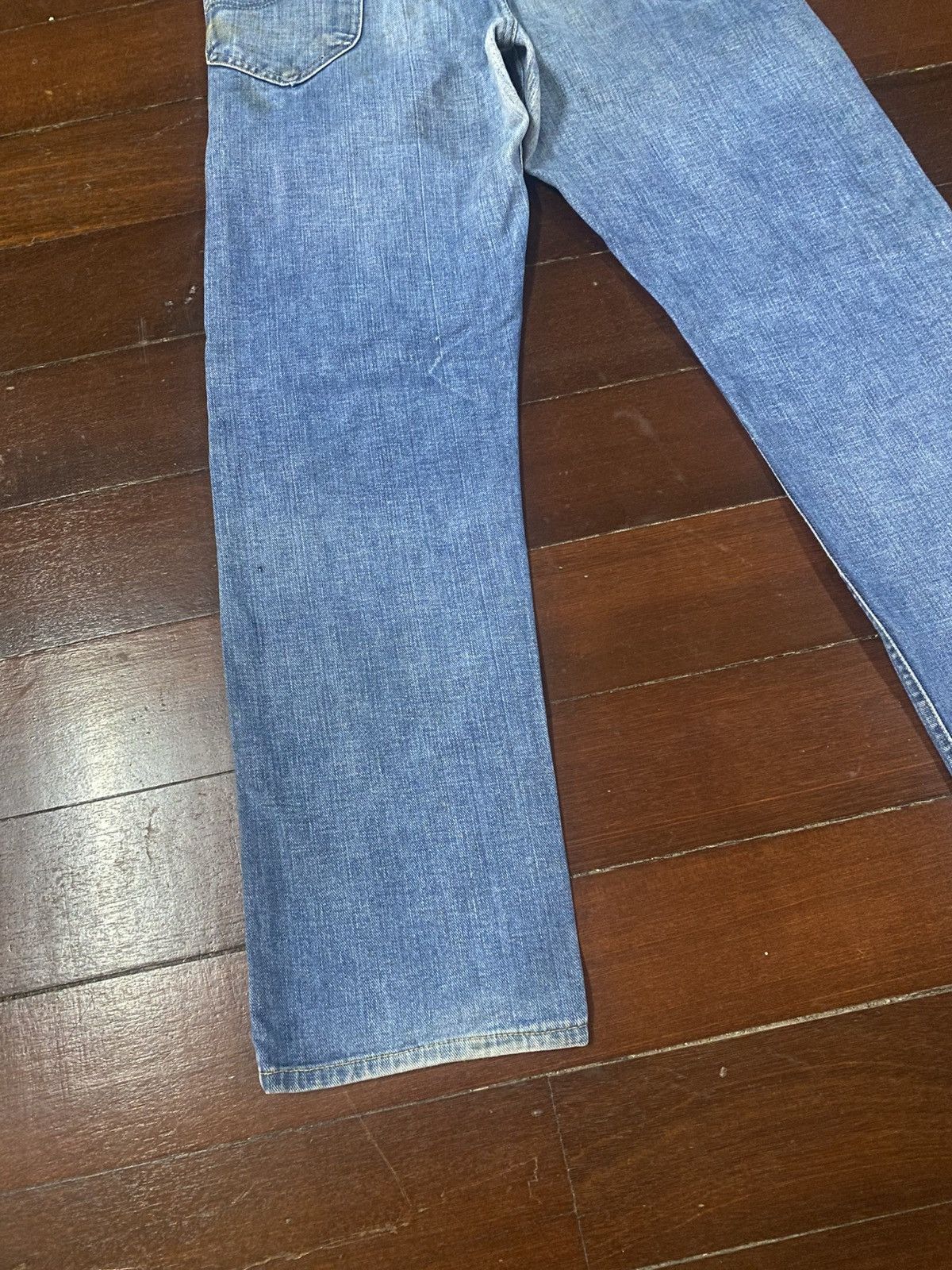 Lee Vintage 60s 70s talon 42 LEE mud wash dirty wash flare Jean Size US 34 / EU 50 - 11 Thumbnail