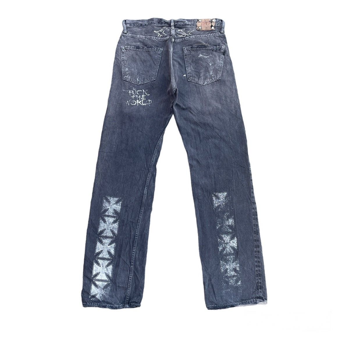 OMNIGOD Vintage Omnigod Japan Anarchy Punk Denim Size US 32 / EU 48 - 8 Thumbnail