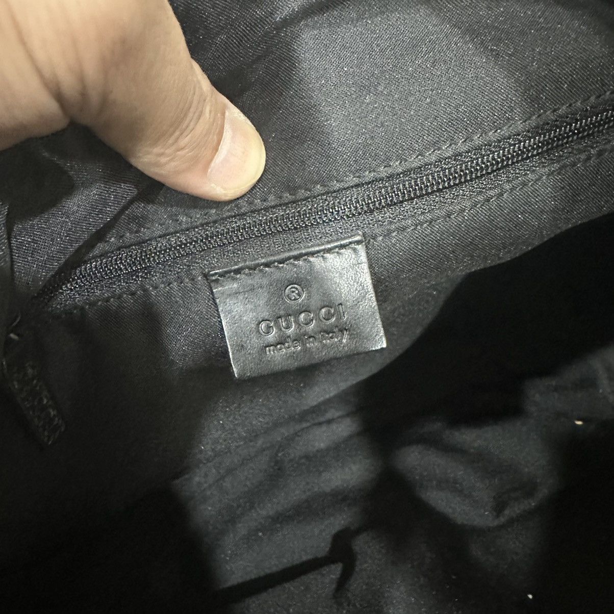 Gucci ‼️YES‼️ GUCCI BLACK SLOUCHY GG MONOGRAM HOBO BAG Size ONE SIZE - 10 Thumbnail
