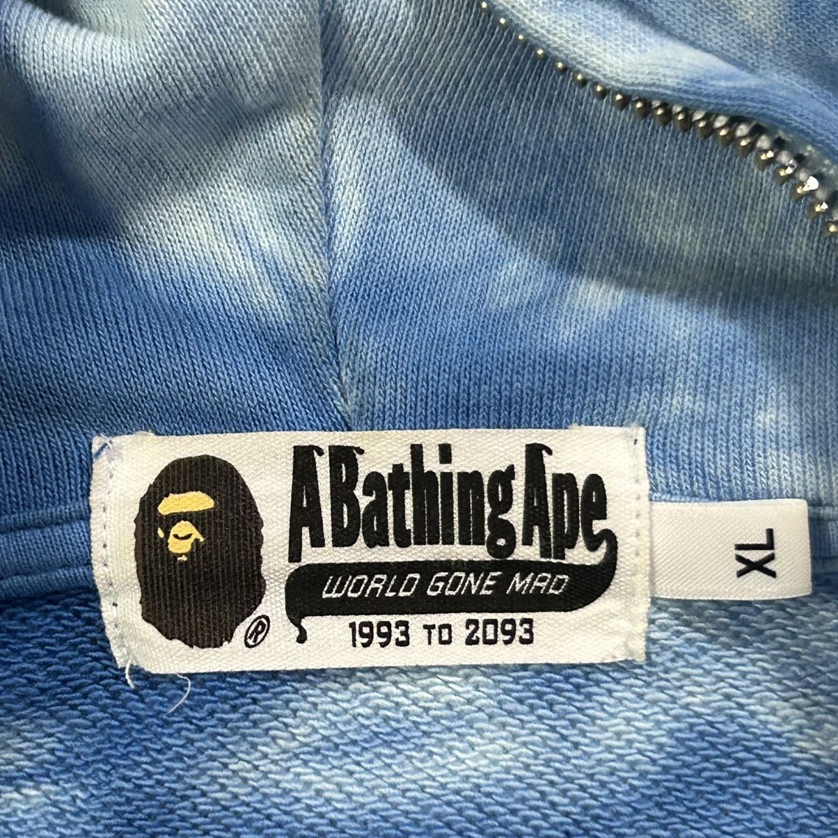 Bape BAPE Blue Tie Dye Full Zip Hoodie Size US XL / EU 56 / 4 - 5 Thumbnail
