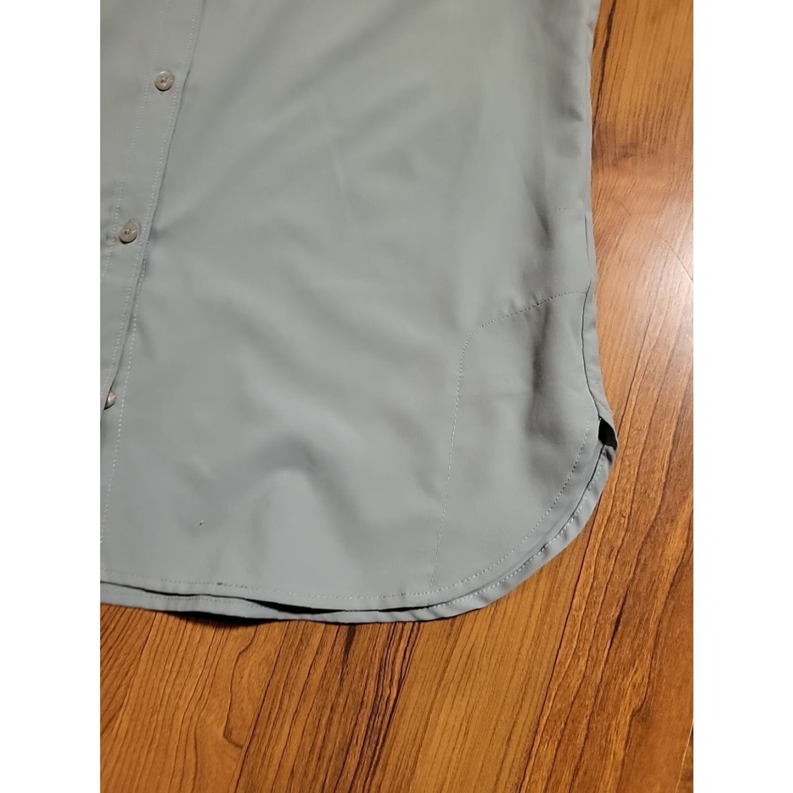 Vintage Columbia Sportswear Co Women's Button-Up Blouse SS Green Small Vented Capable? Size S / US 4 / IT 40 - 3 Thumbnail