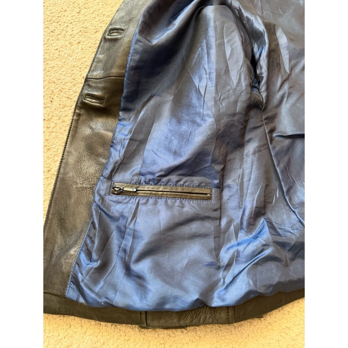Wilsons Leather WILSONS PELLE STUDIO VINTAGE BLAZER LEATHER JACKET Size XL / US 12-14 / IT 48-50 - 18 Thumbnail