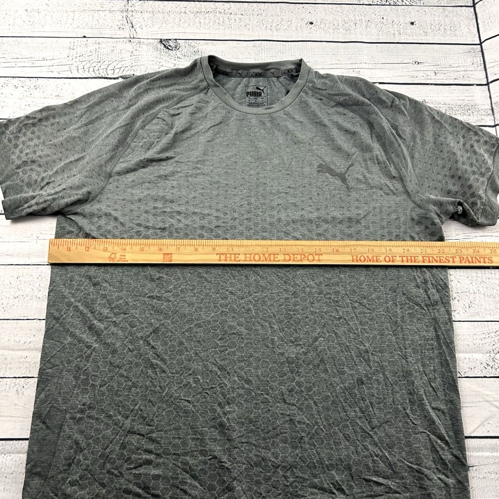 Puma Puma Evoknit Short Sleeve Athletic T Shirt Men's XL Gray Size US XL / EU 56 / 4 - 5 Thumbnail