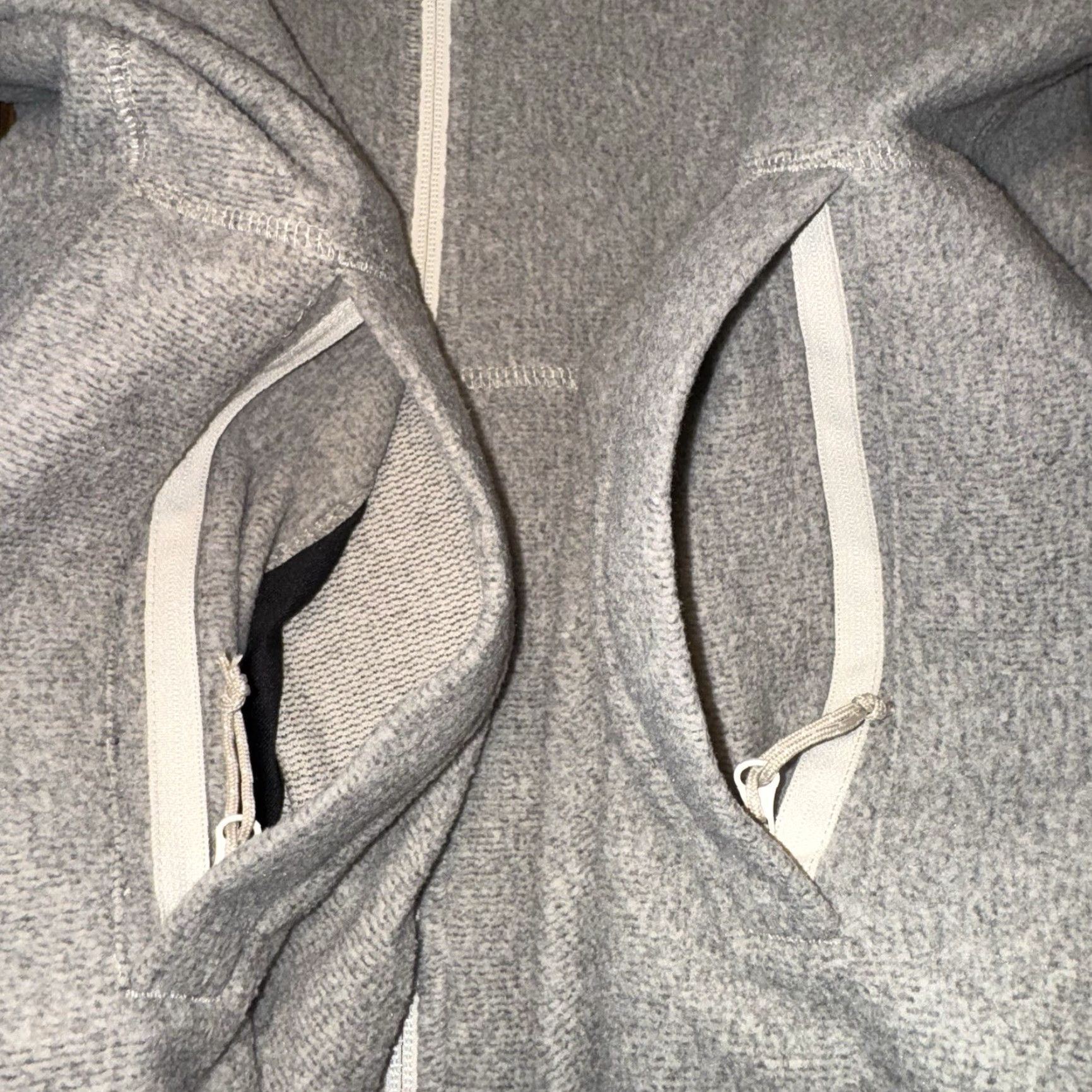 Vintage HUK Channel Alaska Full Zip Fleece Jacket XL Men’s Windbreaker Beige Gray Lightweight 3 Pockets Casual Regular Fit Mens Jacket Size US XL / EU 56 / 4 - 4 Thumbnail