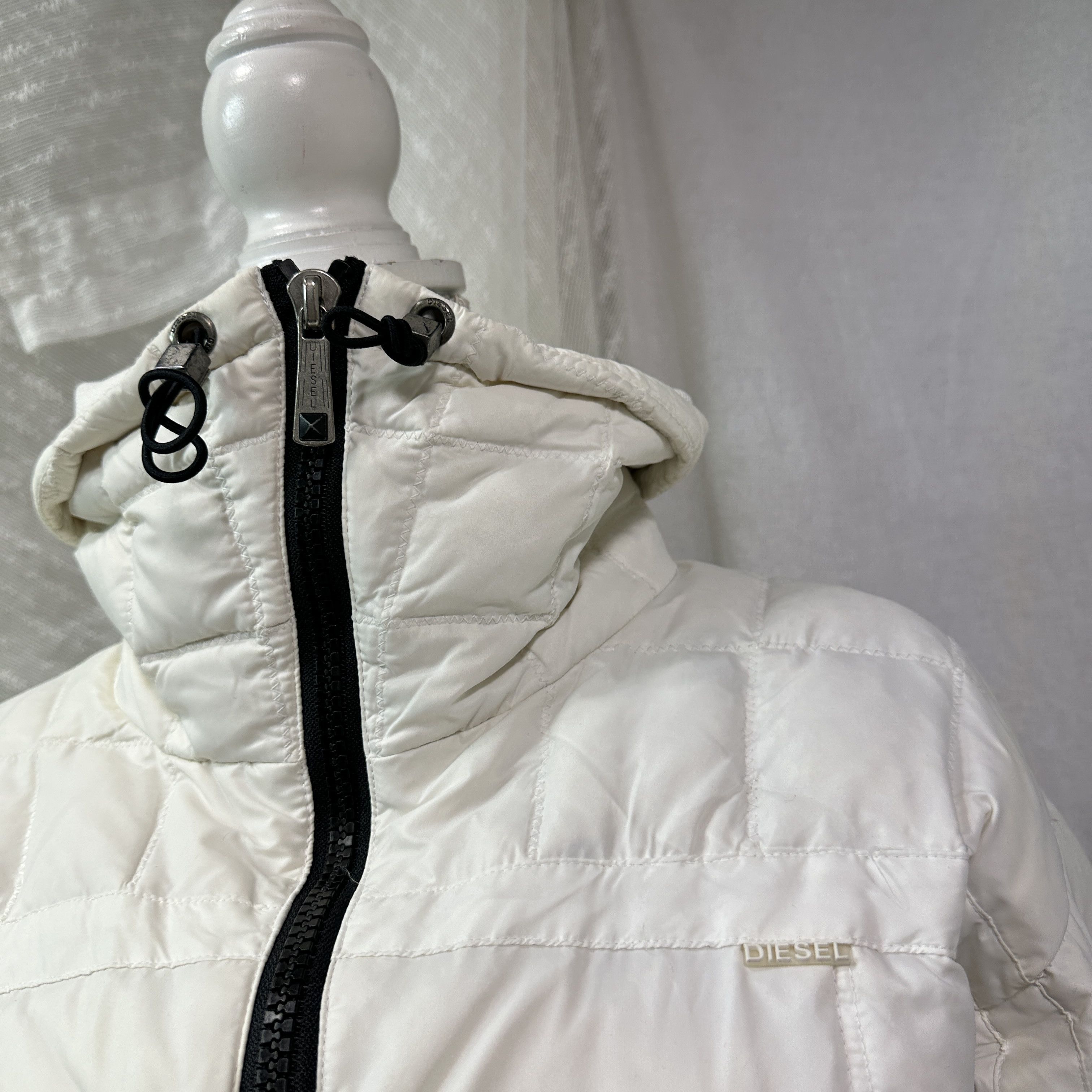Diesel Vintage Belted Big Collar Diesel Puffer Down Jacket Y2K Size S / US 4 / IT 40 - 4 Thumbnail