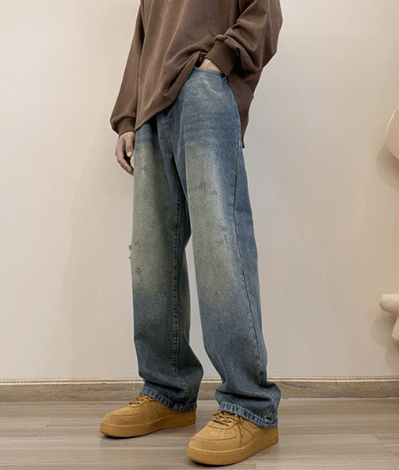 Japanese Brand Vintage distressed street washed casual ripped jeans Size US 32 / EU 48 - 2 Thumbnail
