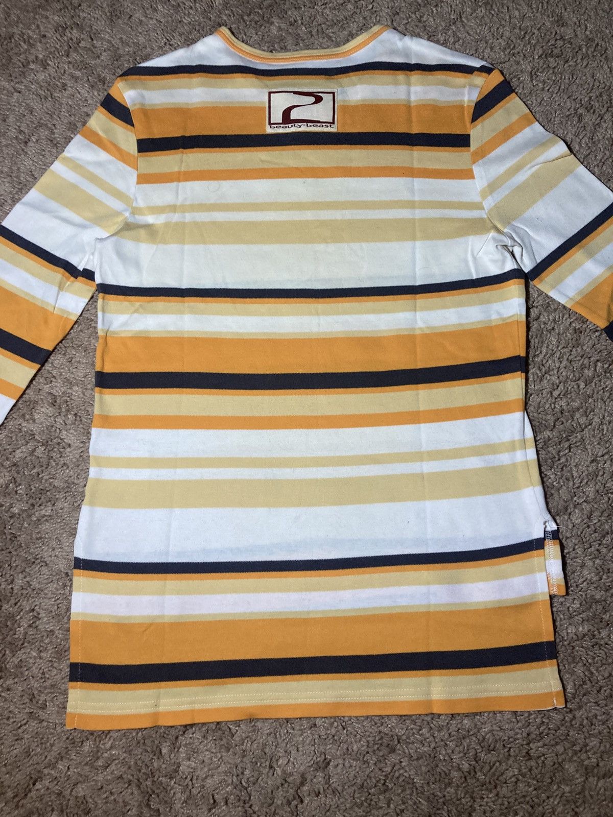 Beauty Beast SS98 Beauty:Beast Striped Orange 1999 90s 2 Also BB Manga Size US M / EU 48-50 / 2 - 7 Thumbnail