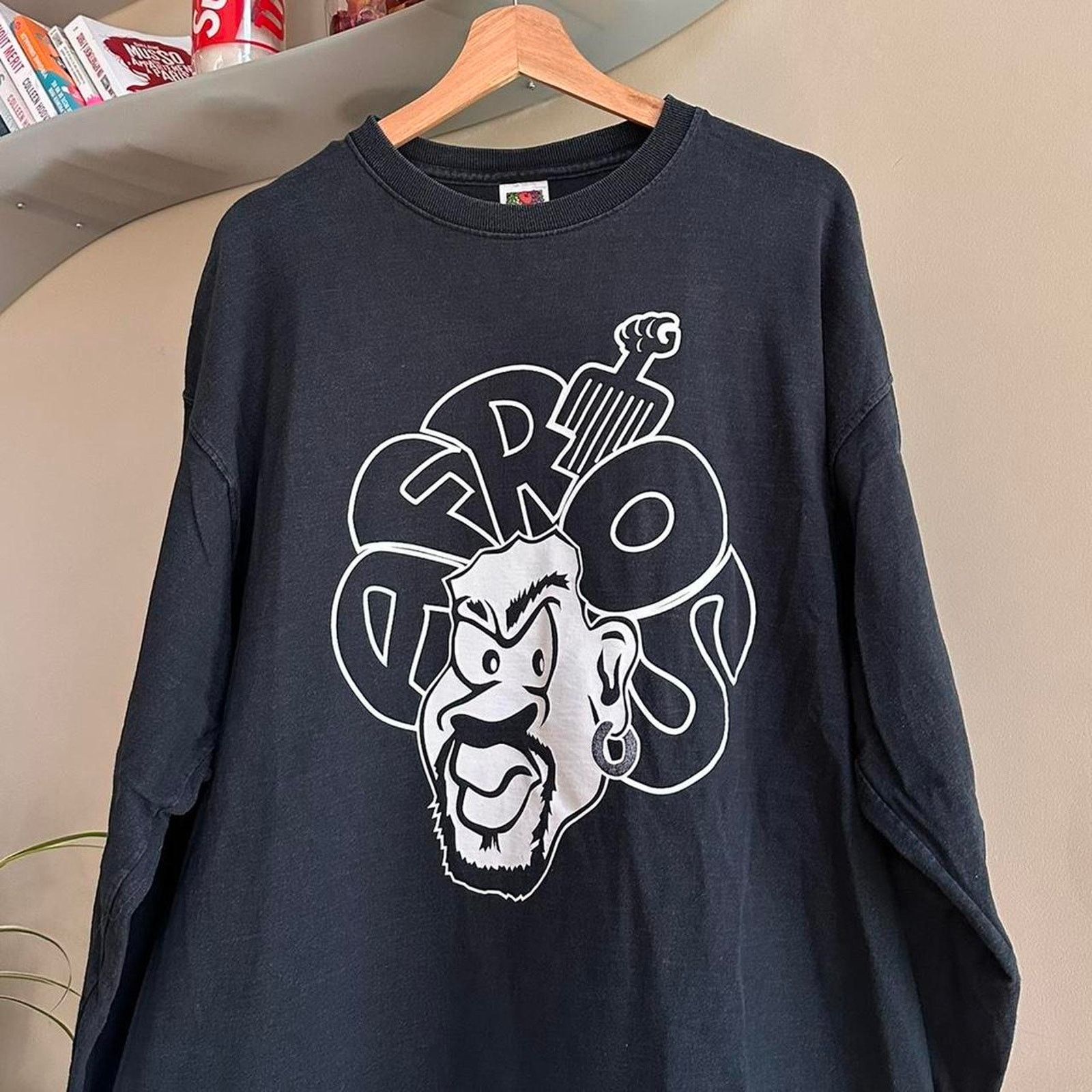 Fruit Of The Loom × Rap Tees × Vintage Vintage Afros Rap Long Sleeve Shirt Size US XXL / EU 58 / 5 - 2 Thumbnail