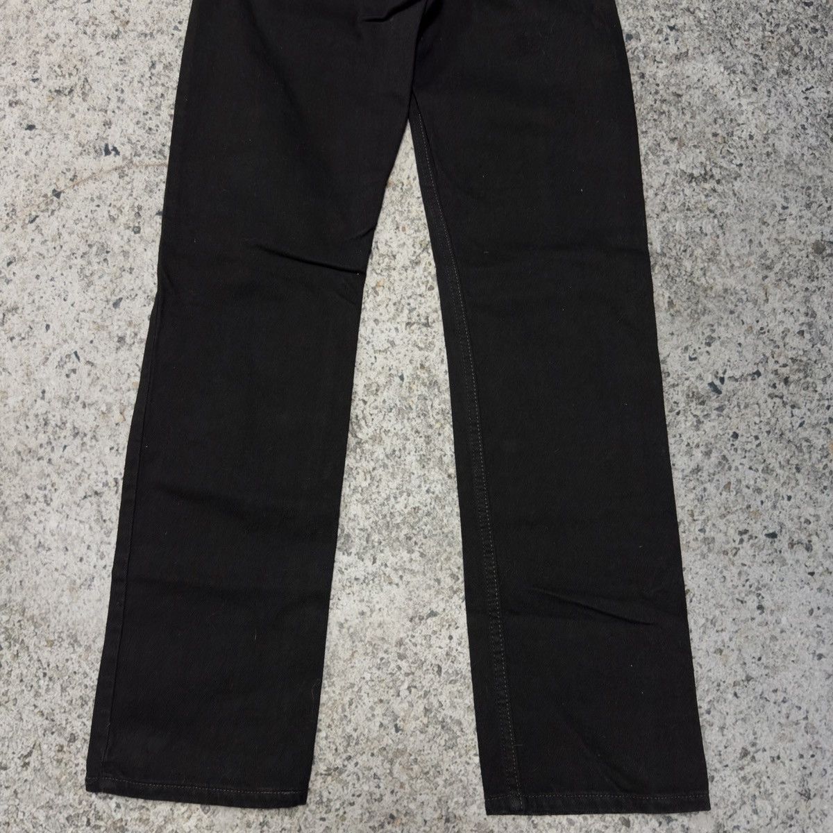 Levi's 2000s Levi’s 505 Black Denim Jeans ERD Grunge Chrome Biker Size US 27 - 8 Thumbnail