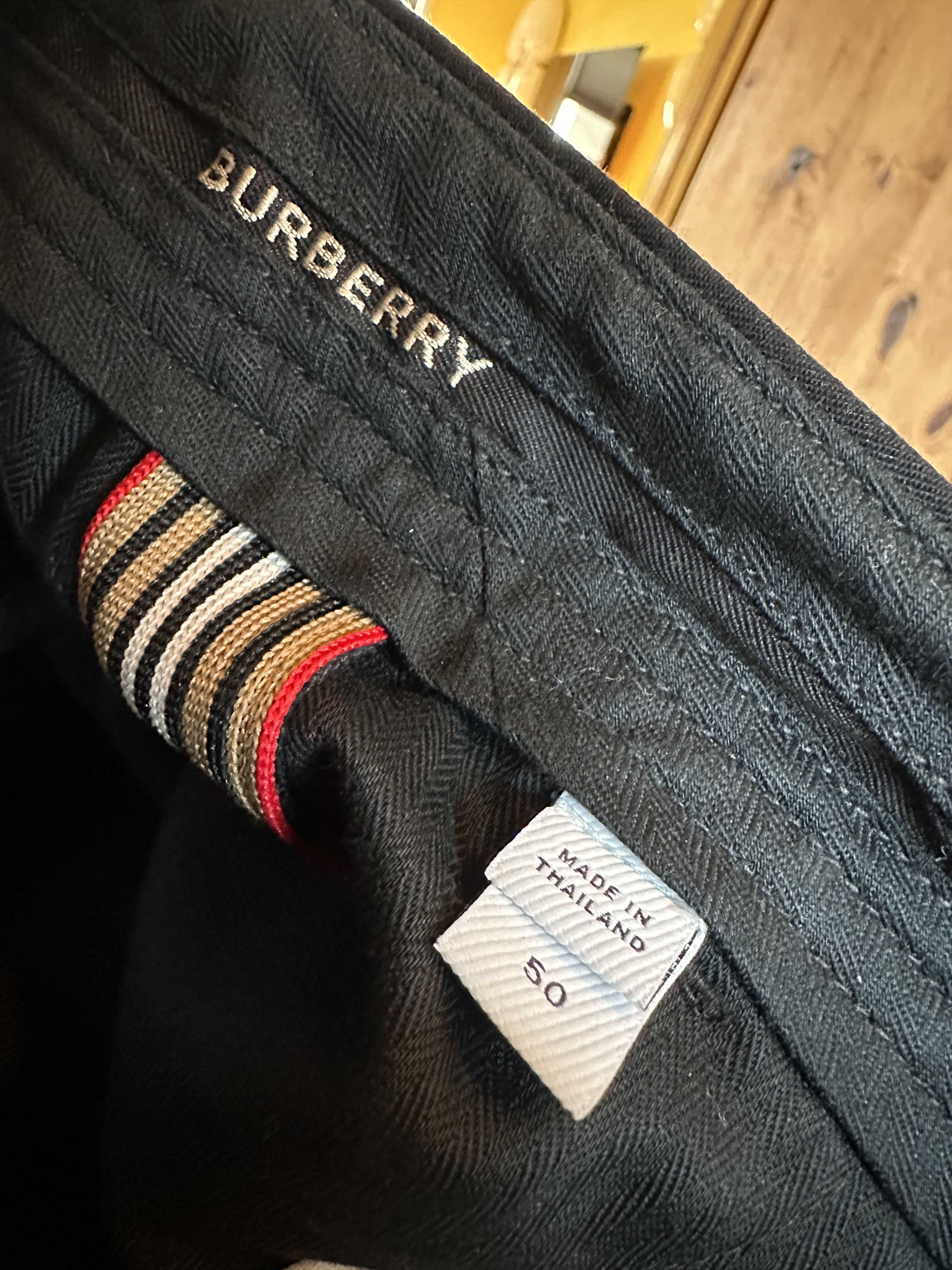 Burberry Burberry Icon Stripe Detail Black Twill Tailored Dan Shorts Size US 34 / EU 50 - 5 Thumbnail