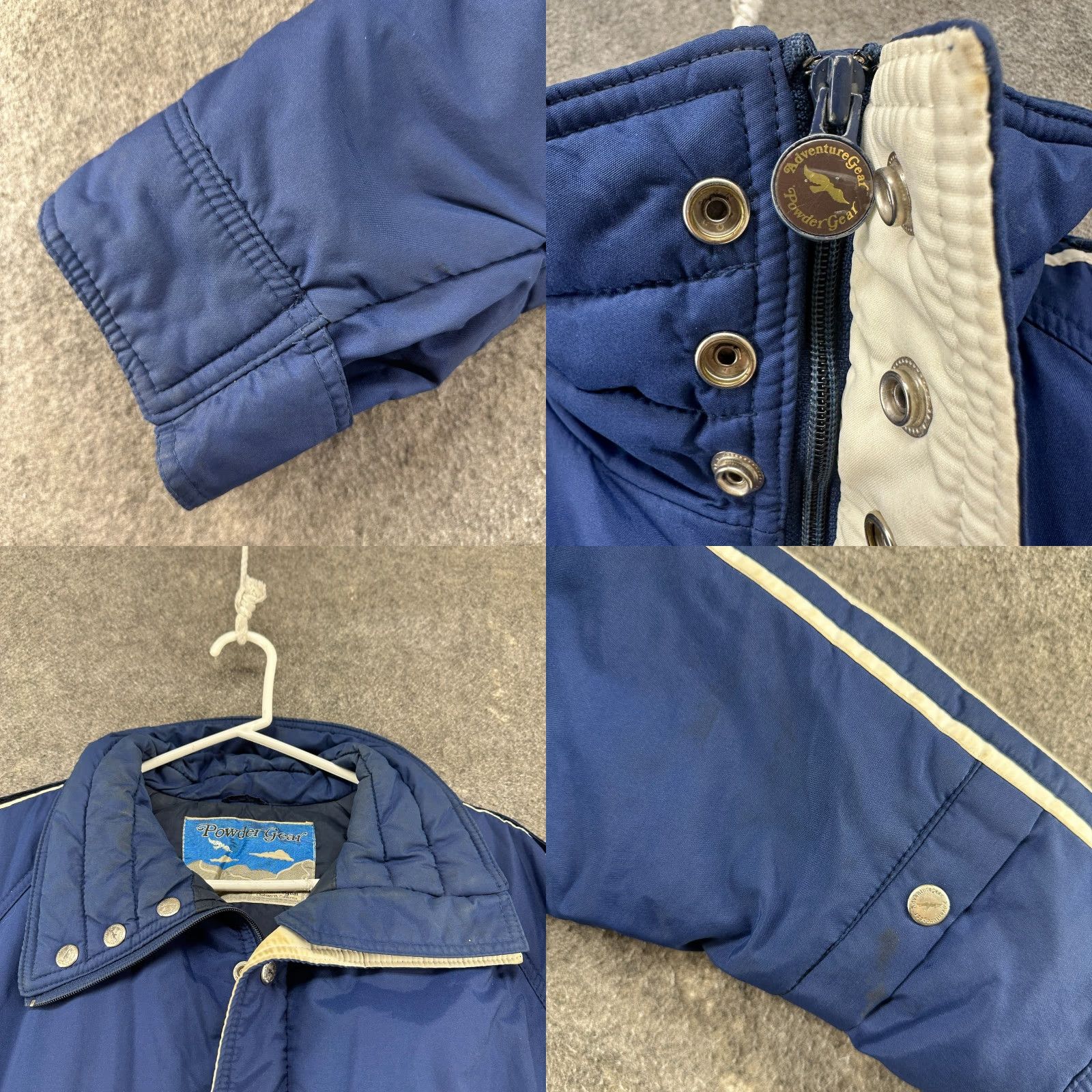 Vintage VINTAGE Powder Gear Jacket Mens XL Blue Parka Puffer Quilted Lined Down 90s Size US XL / EU 56 / 4 - 8 Thumbnail