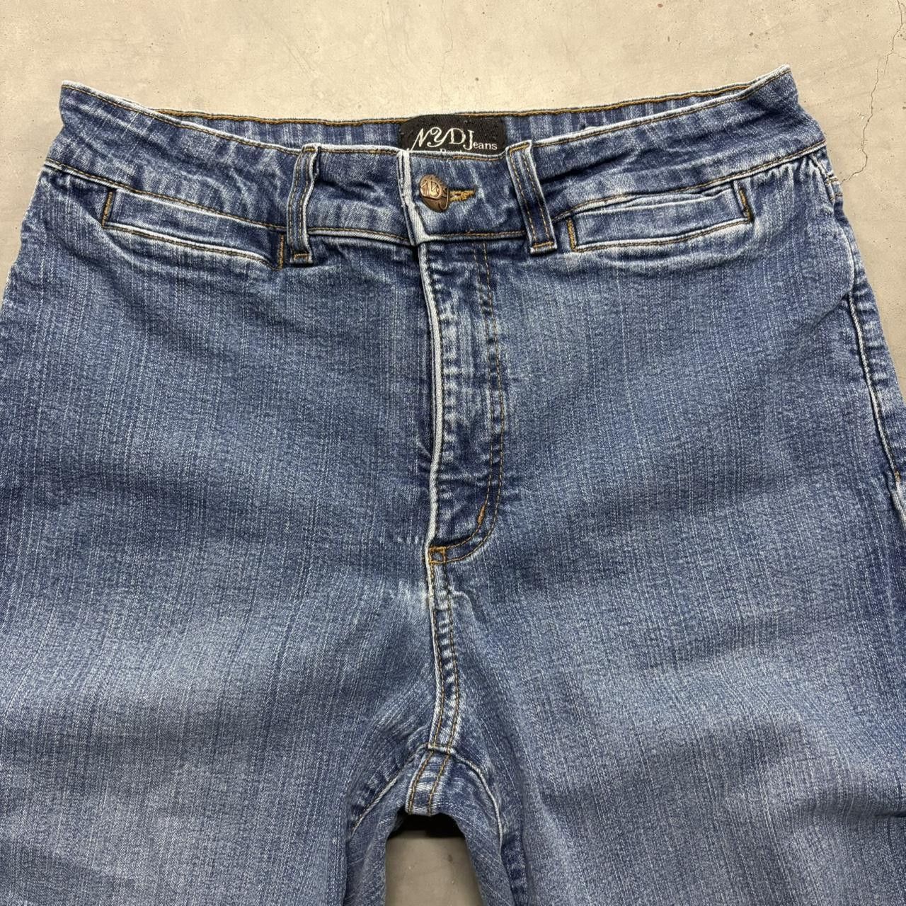 Vintage Crazy Vintage Y2K/2000s Super Baggy Wideleg Skater Style Dark Blue Wash Denim Jeans! Size US 27 - 2 Thumbnail