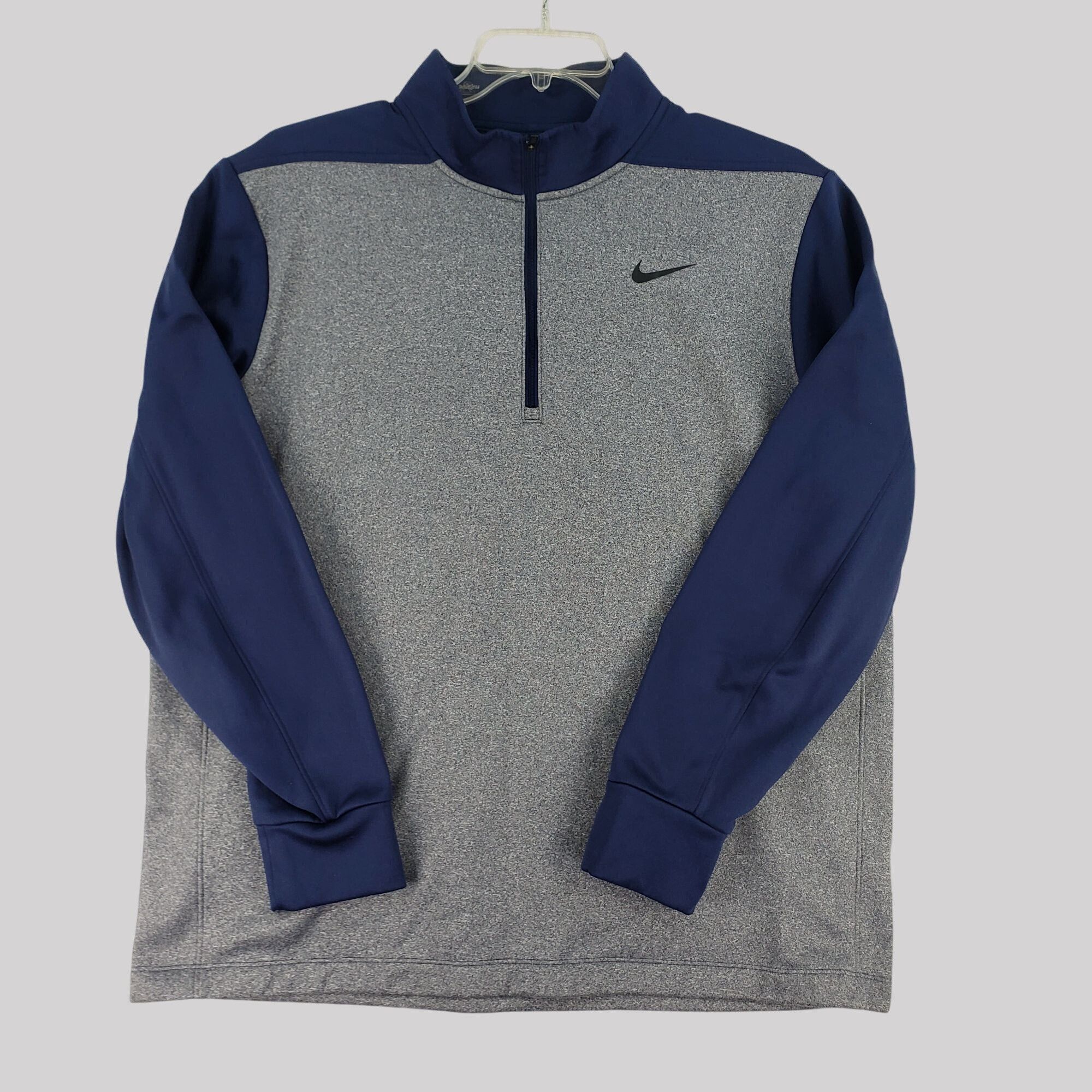 Nike Nike Mens Dri-Fit Quarter-Zip Pullover Sweatshirt XL Gray & Size US XL / EU 56 / 4 - 3 Thumbnail
