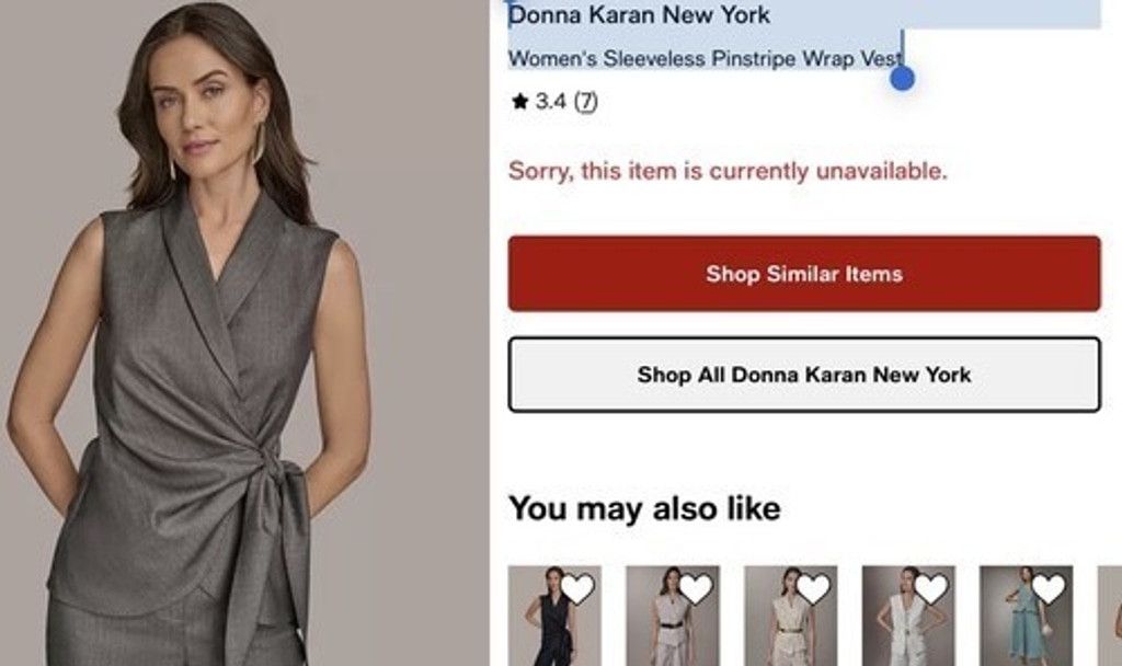Donna Karan NWT Donna Karan New York Pinstripe Wrap Vest/Blazer Women XL Size XL / US 12-14 / IT 48-50 - 12 Thumbnail