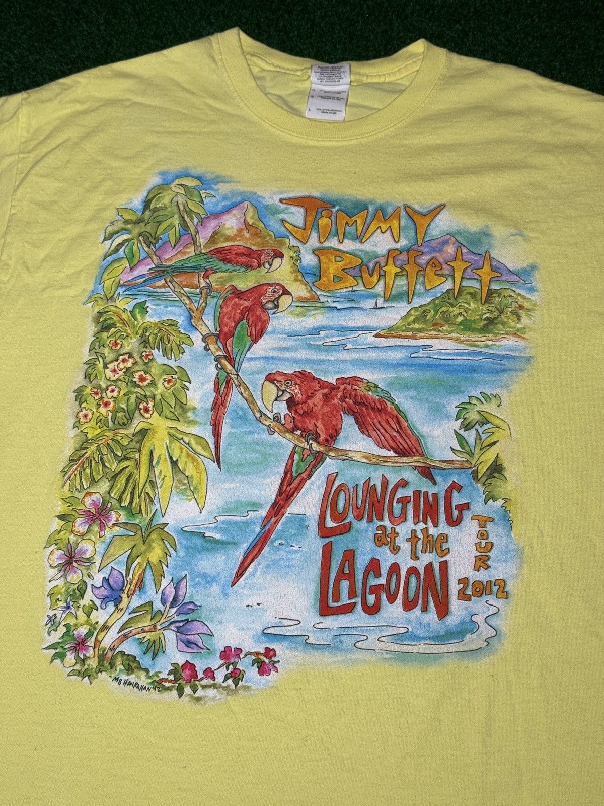 Band Tees Jimmy Buffet Lagoon Margaritaville XL Concert T Shirt Size US L / EU 52-54 / 3 - 2 Thumbnail