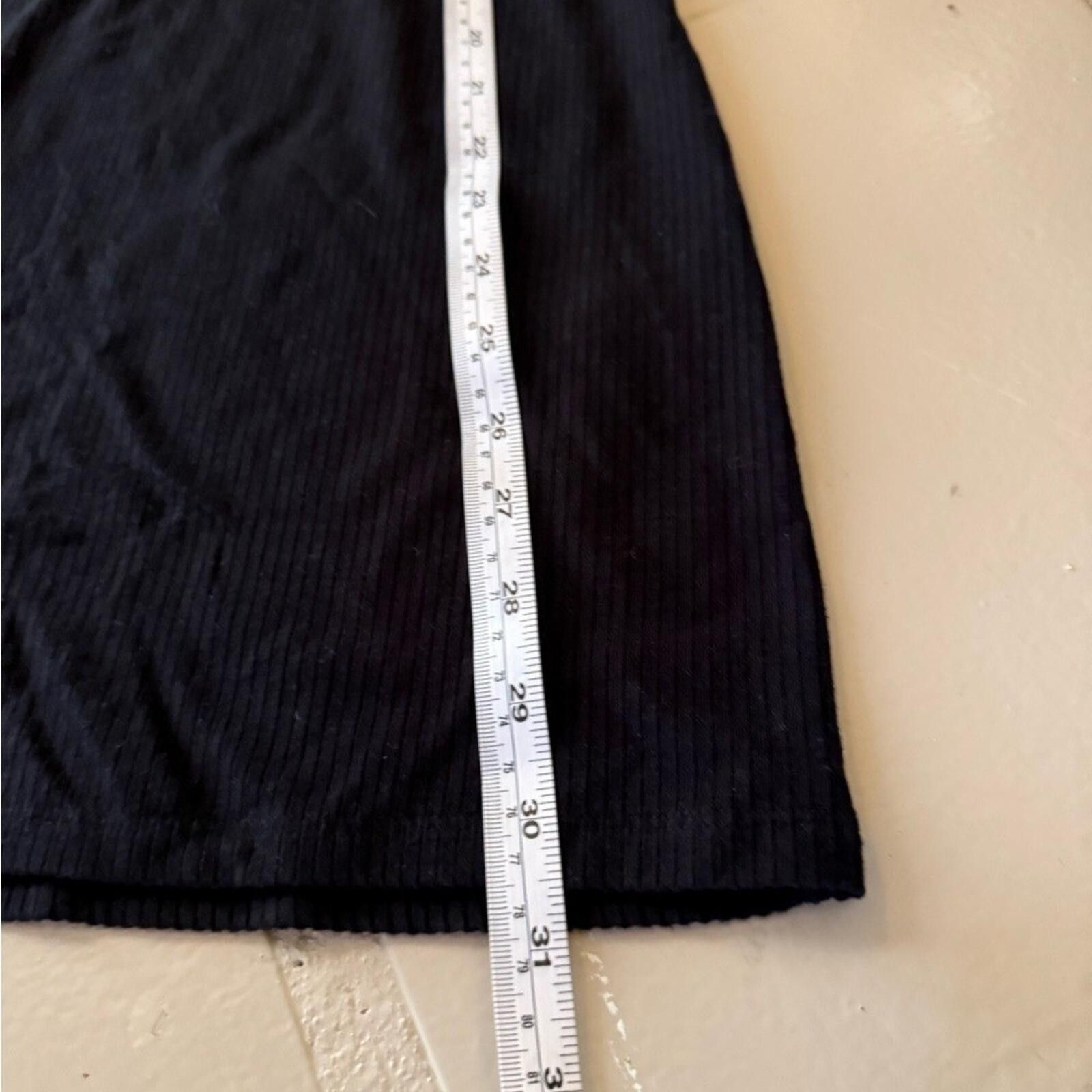 Reformation Reformation Jeans Black Mini Dress Ribbed Bodycon S Size S / US 4 / IT 40 - 9 Thumbnail