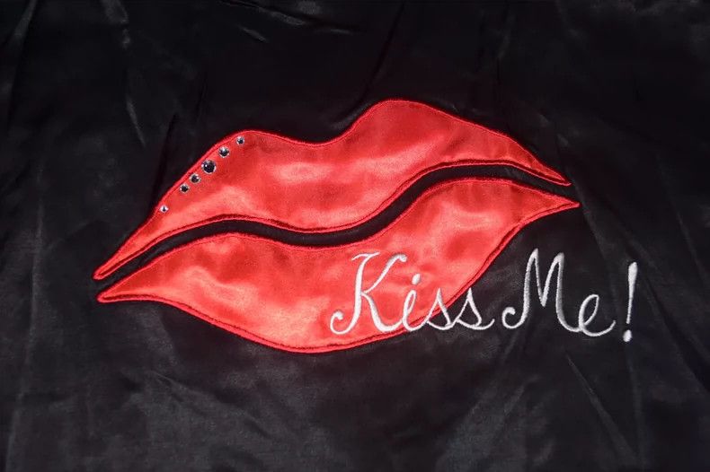 Wacko Maria Wacko Maria Kiss me jacket rayon silk rhinestones blazing r Size US XL / EU 56 / 4 - 6 Thumbnail