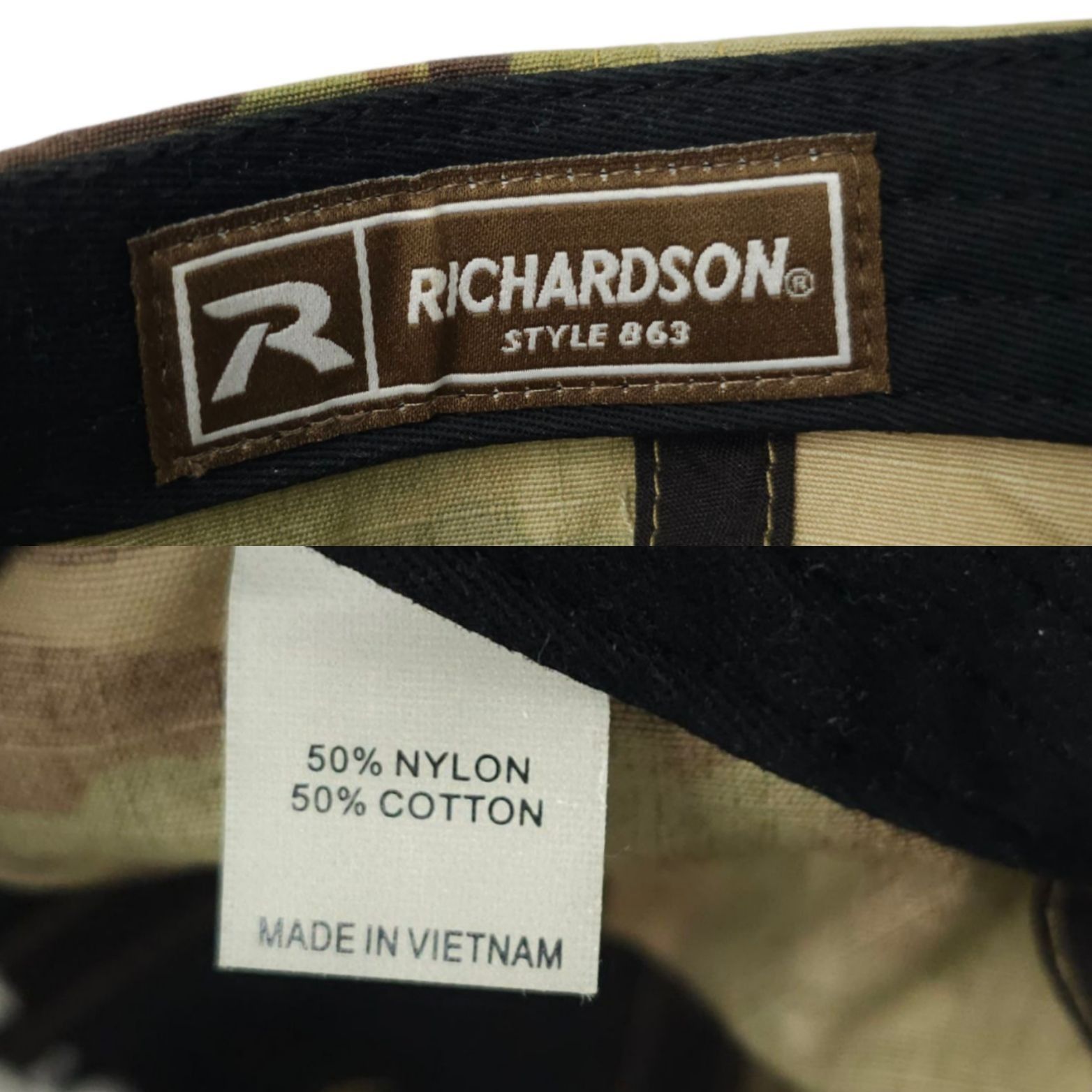 Richardson Burleson Greenhouses Camo Strapback Cap Hat Trucker Baseball Size ONE SIZE - 8 Thumbnail
