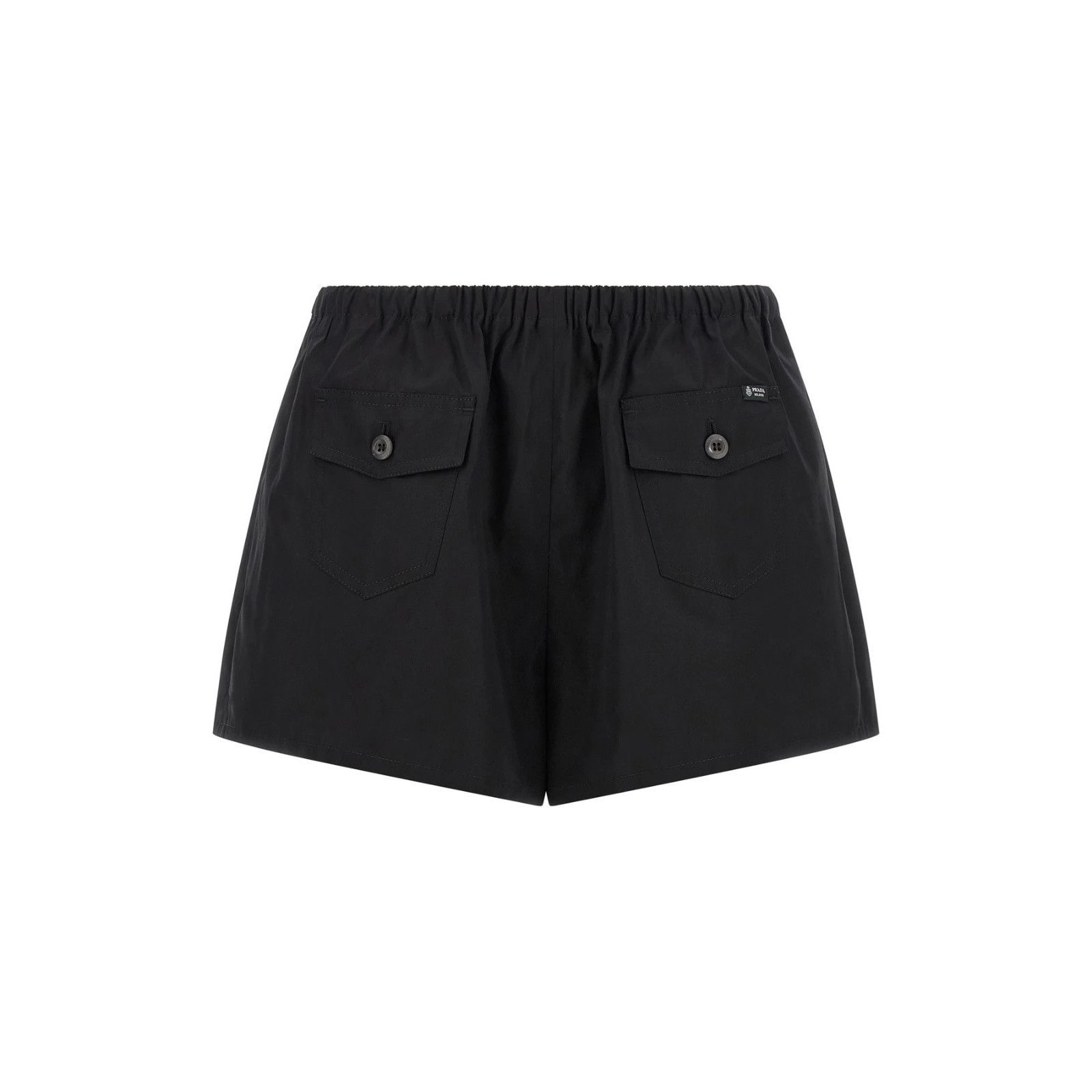 Prada PRADA Black Poplin Shorts New & Authentic (Women's size:IT 3 Size 26" / US 2 / IT 38 - 1 Thumbnail