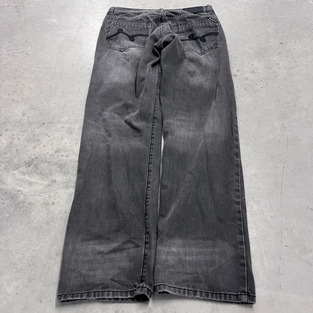 LRG × Vintage Vintage Y2K LRG Black and Gray Baggy Denim Jeans skater 32" Size US 32 / EU 48 - 1 Thumbnail