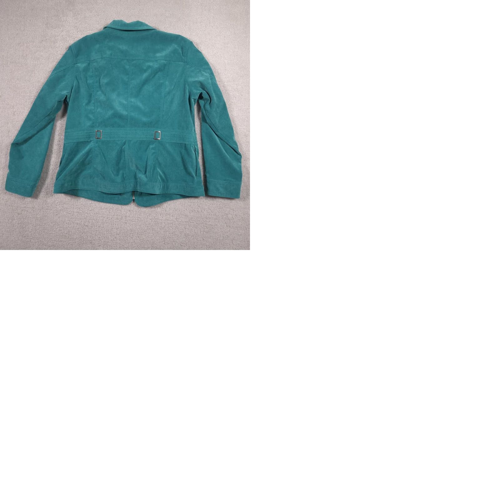 Vintage Christopher & Banks Jacket Womens XL Green Corduroy Full Zip Buckle Waist Casual Size XL / US 12-14 / IT 48-50 - 9 Thumbnail