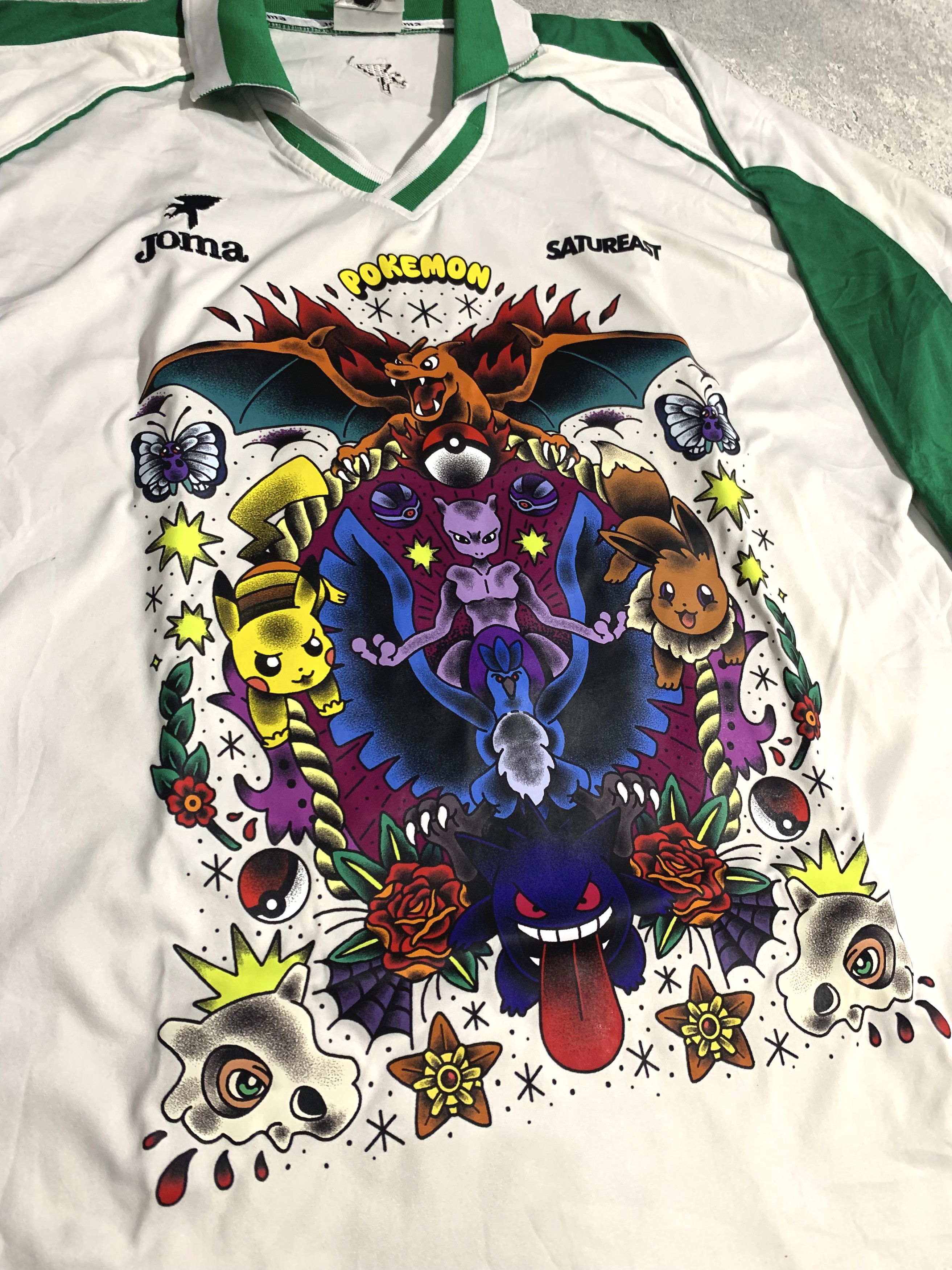 Anime 00s Vintage Soccer Jersey x Custom Pokemon team rocket Size US XL / EU 56 / 4 - 3 Thumbnail
