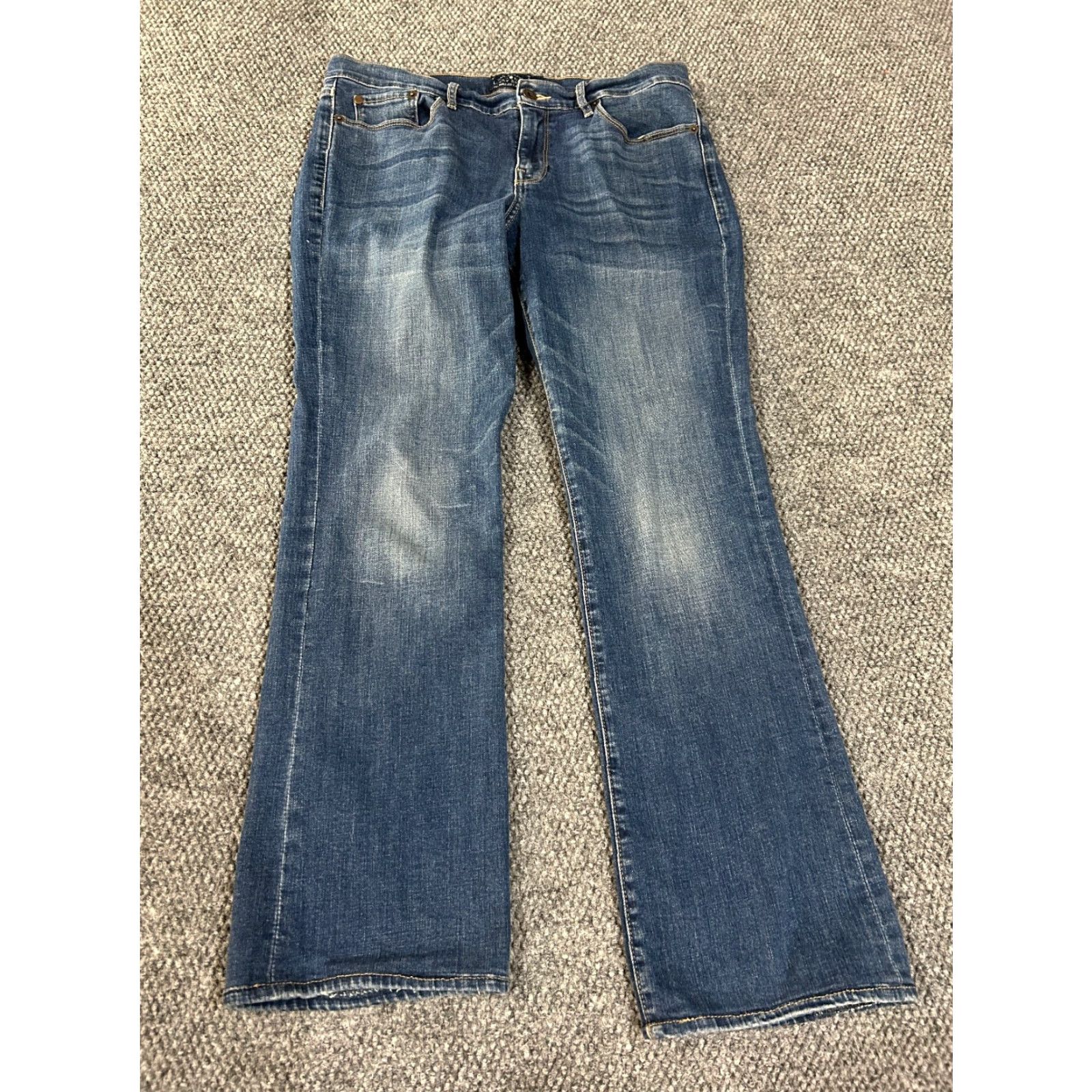 Lucky Brand Lucky Brand Jeans Womens 12x31 Bootcut Stretch Denim Blue 5-Pocket Regular Inseam 28in Size 34" / US 12 / IT 48 - 2 Thumbnail