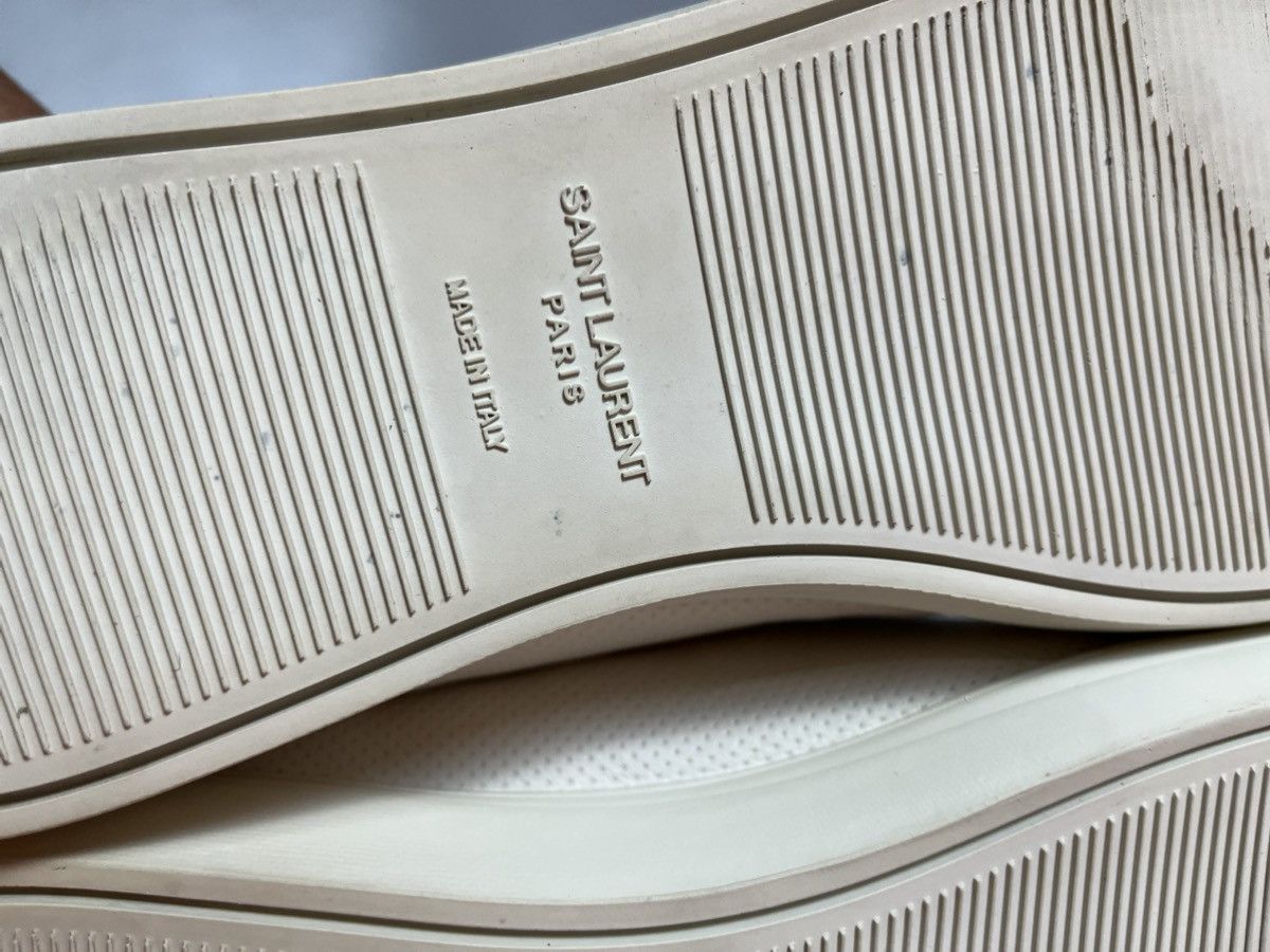 Saint Laurent Paris Saint Laurent Paris white leather glitter andy Size US 7 / EU 40 - 10 Thumbnail