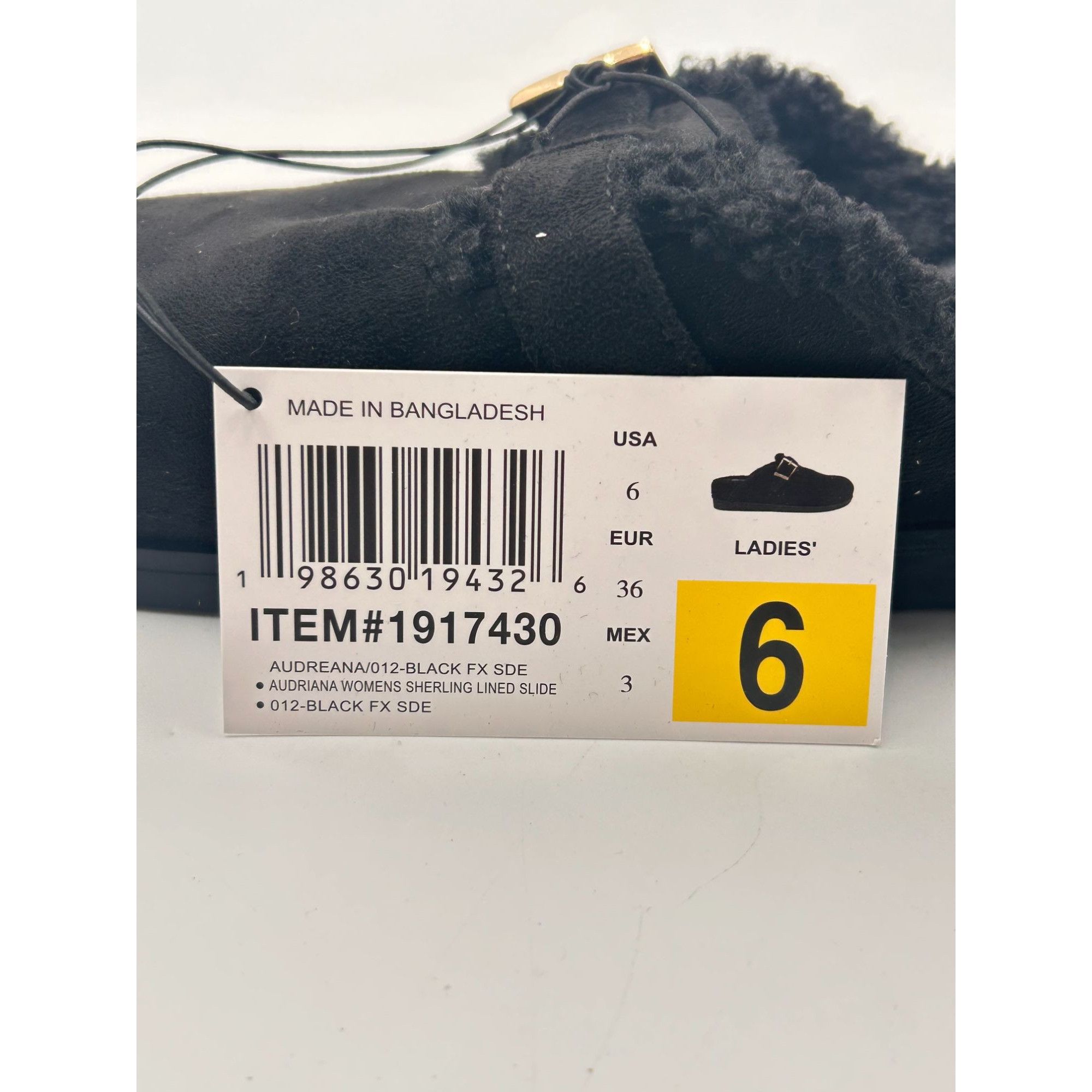 Other DV Dolce Vita Audreana Black Sherpa Lined Slides Women US 6 Size US 6 / IT 36 - 6 Thumbnail