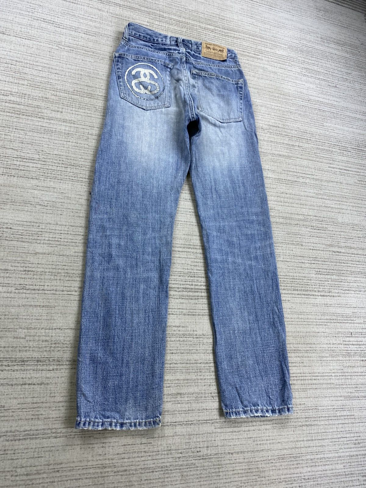 Stussy × Vintage Vintage 90s Stussy Garment Distressed Denim Jeans Size US 27 - 5 Thumbnail