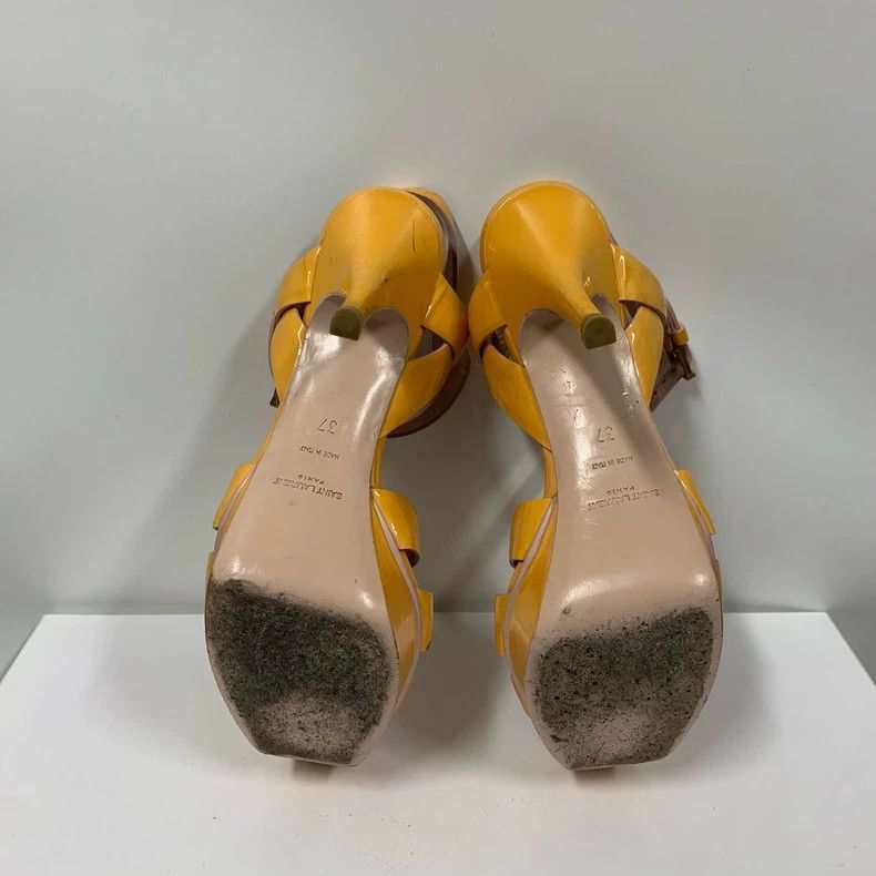 Yves Saint Laurent Yves Saint Laurent Yellow High Heels Size 37-2506 Size US 7 / IT 37 - 7 Thumbnail