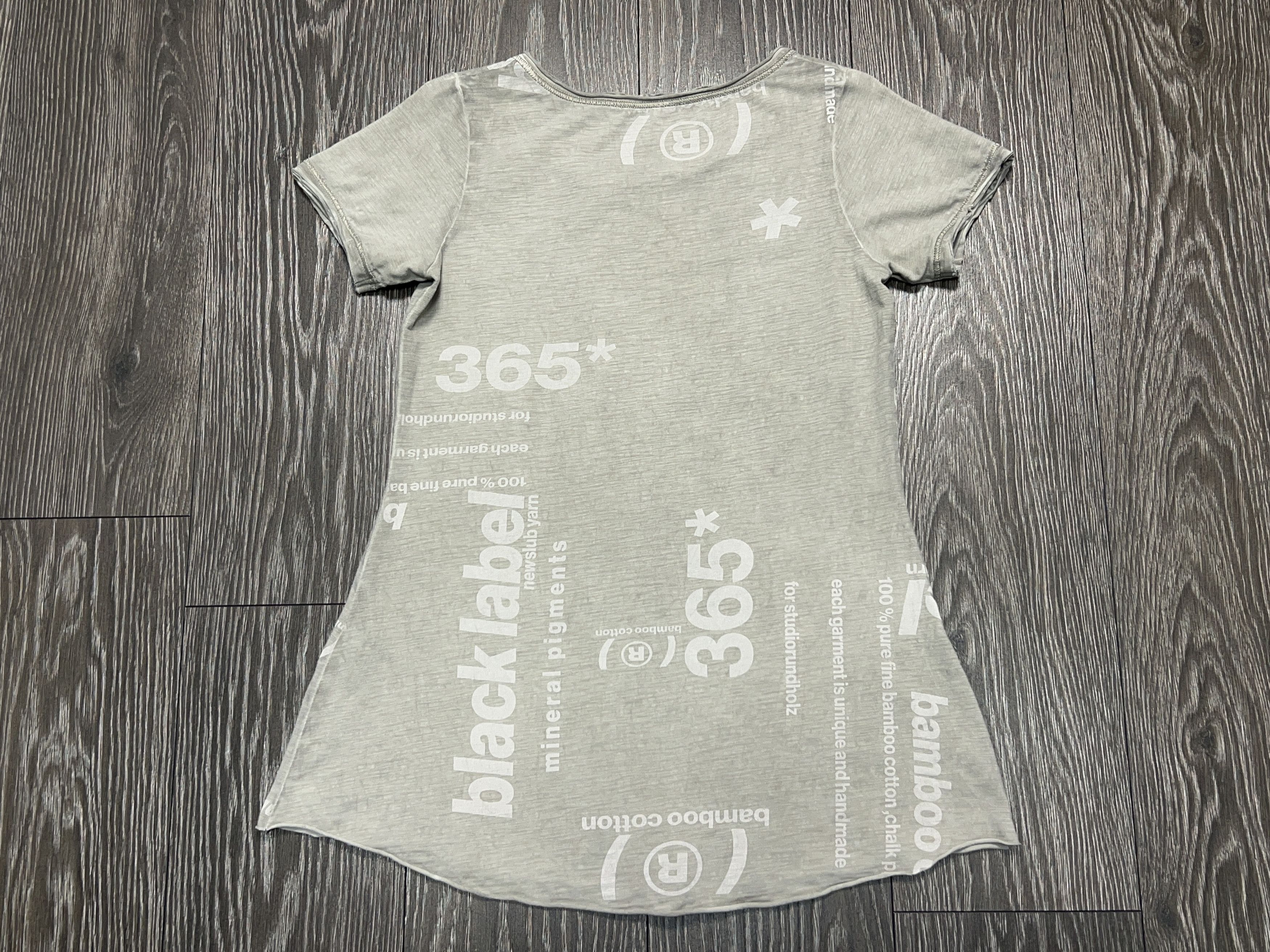 Rundholz Black Label Big Logo Gray Top T Shirt Short Sleeve Size M Size M / US 6-8 / IT 42-44 - 11 Thumbnail