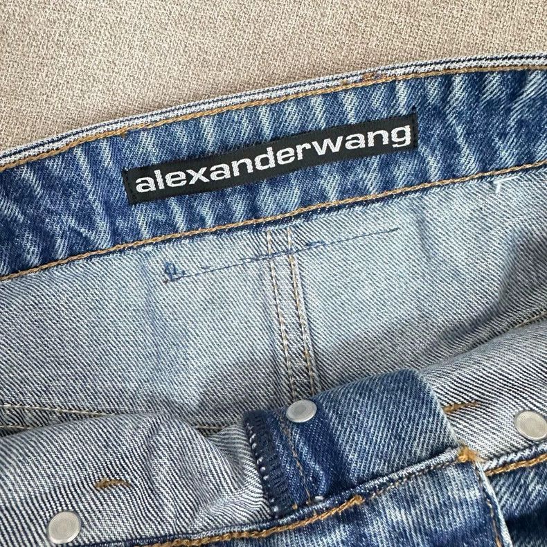 Alexander Wang Alexander Wang High-Waist Denim Shorts- Size 27" / US 4 / IT 40 - 4 Thumbnail