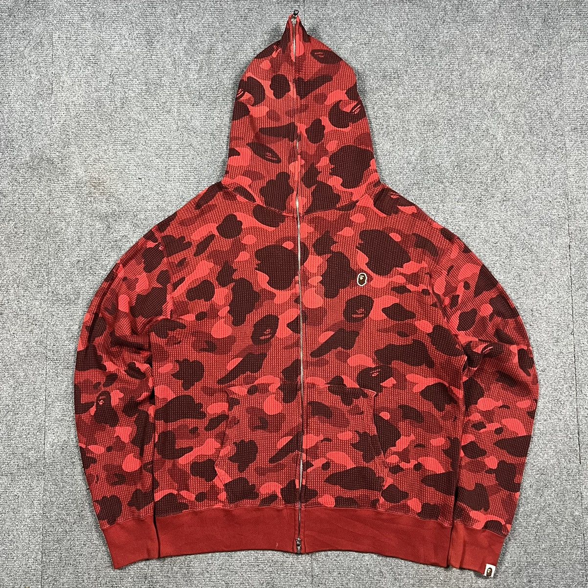 Bape × Nigo BAPE HEAD RED CAMO FULL ZIP HOODIE Size US XL / EU 56 / 4 - 1 Thumbnail