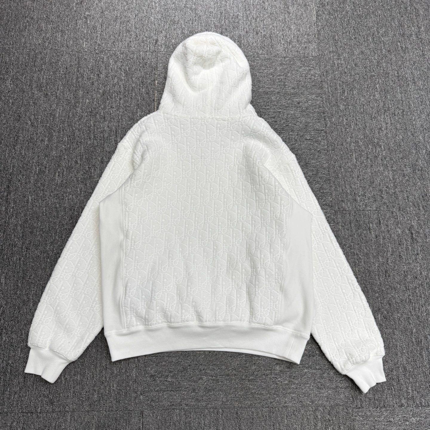 Dior Dior All Over Monogram Terry Cloth Hoodie L Size US L / EU 52-54 / 3 - 5 Thumbnail