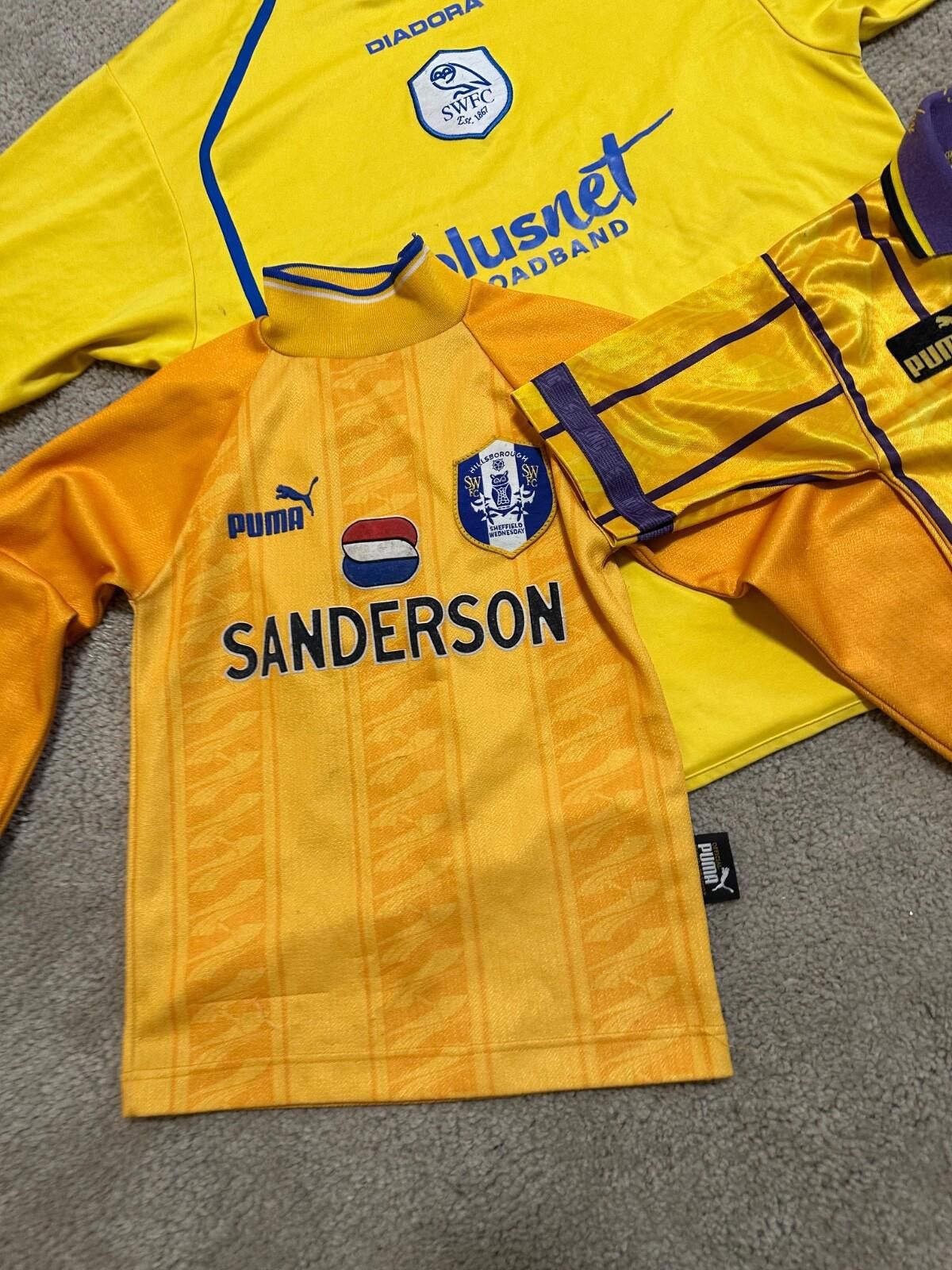 Puma Lot Jersey Sheffield Wednesday Vintage Football Shirt Jersey Size US XXS / EU 40 - 3 Thumbnail