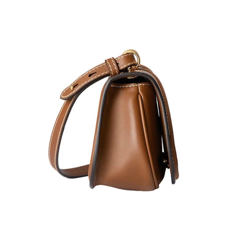 Gucci GUCCI Blondie Small Brown Leather Shoulder Bag Auth Size ONE SIZE - 4 Thumbnail