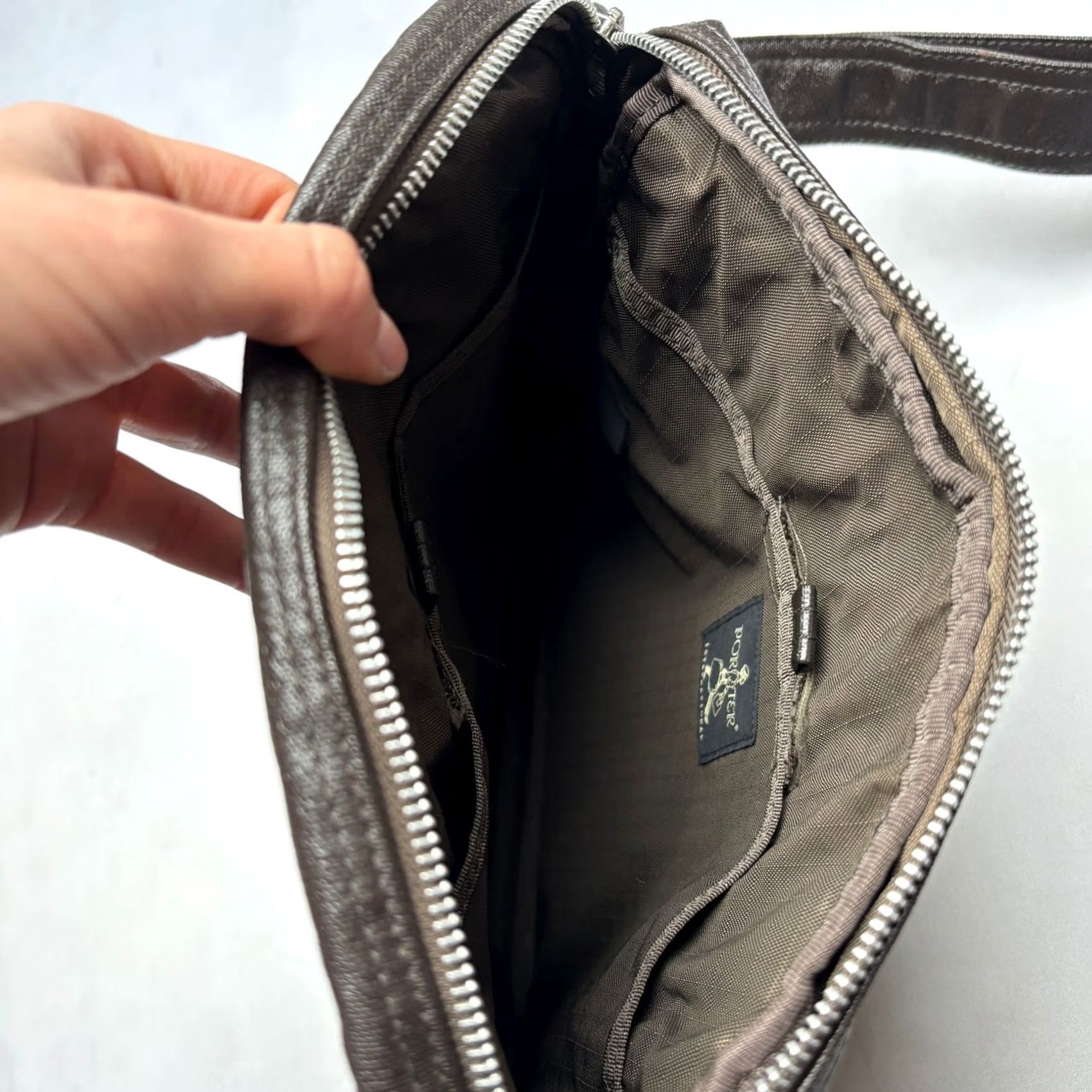 Rue Porter Porter Shoulder Bag Canvas Brown Mens Pocket International Yoshida Size ONE SIZE - 7 Thumbnail