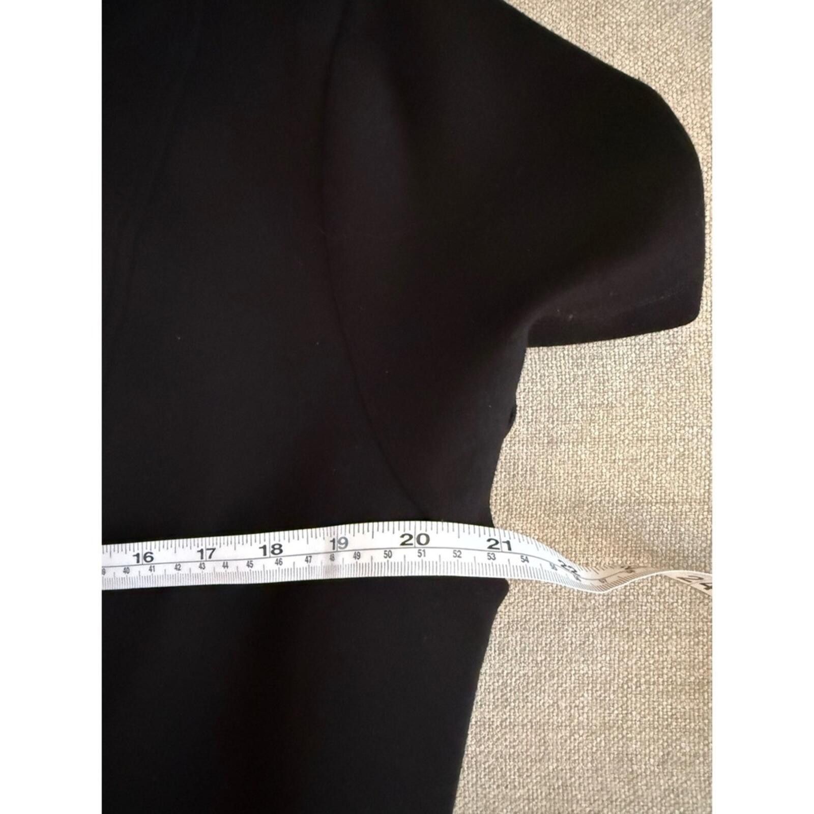 Elie Tahari Elie Tahari Black Short Sleeve Drawstring Waist Mini Dress L Size L / US 10 / IT 46 - 8 Thumbnail