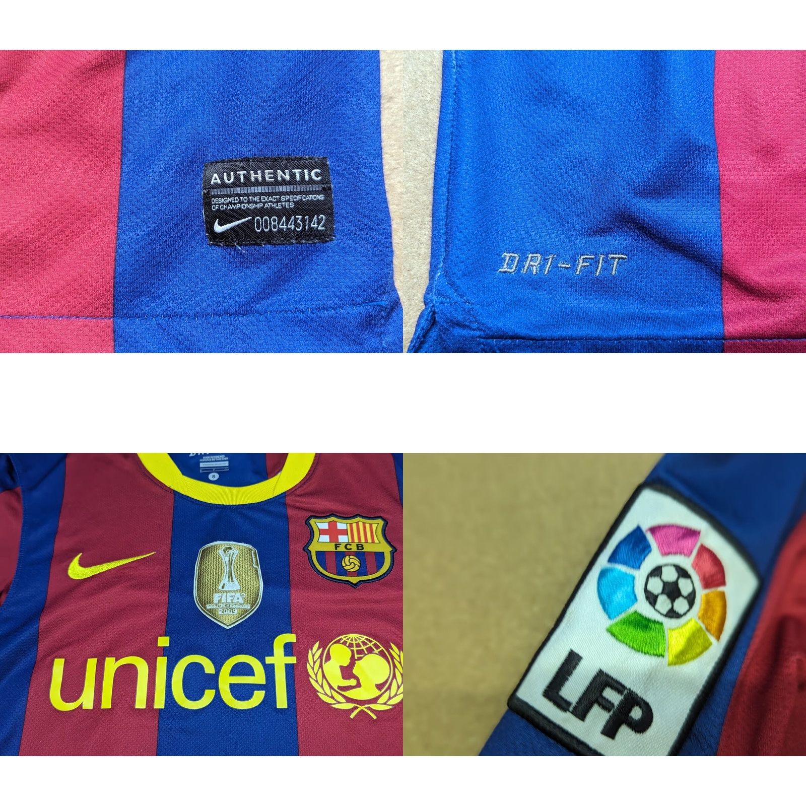 Nike Nike Barcelona Football Jersey 2010-2011 Home Mens Size S David Villa Shirt Sports Quick Dry Mens Boys? Size US S / EU 44-46 / 1 - 8 Thumbnail