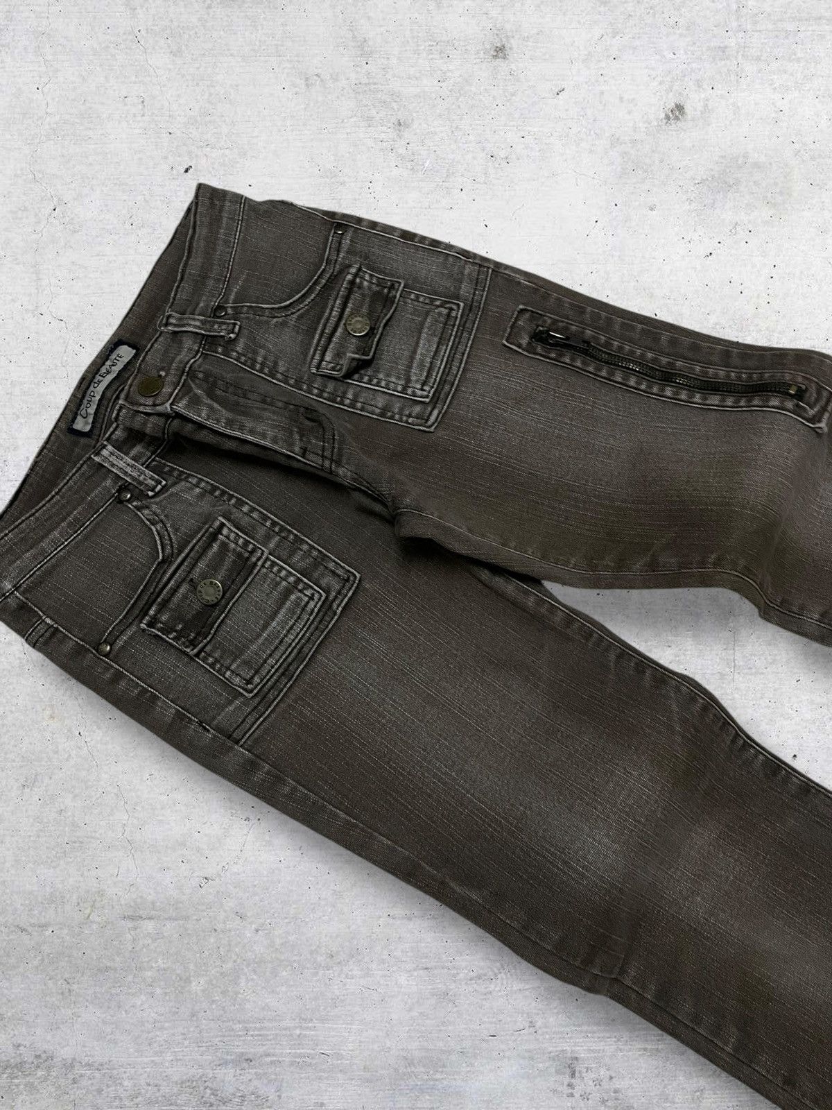 semanticdesign VINTAGE COUPE DE BEAUTE OG DESIGNER JAPAN FLARED BUSHPANT Size US 27 - 7 Thumbnail